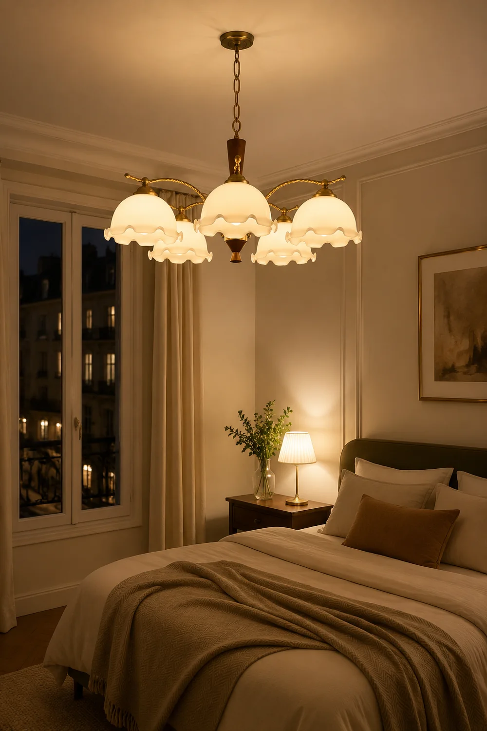 Milky Flower Chandelier - Lumpaz
