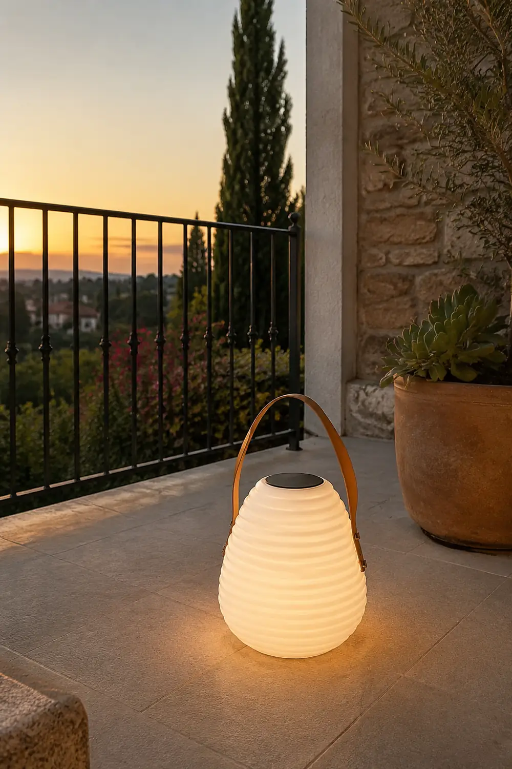 Beehive Solar Lantern Outdoor Lamp - Lumpaz