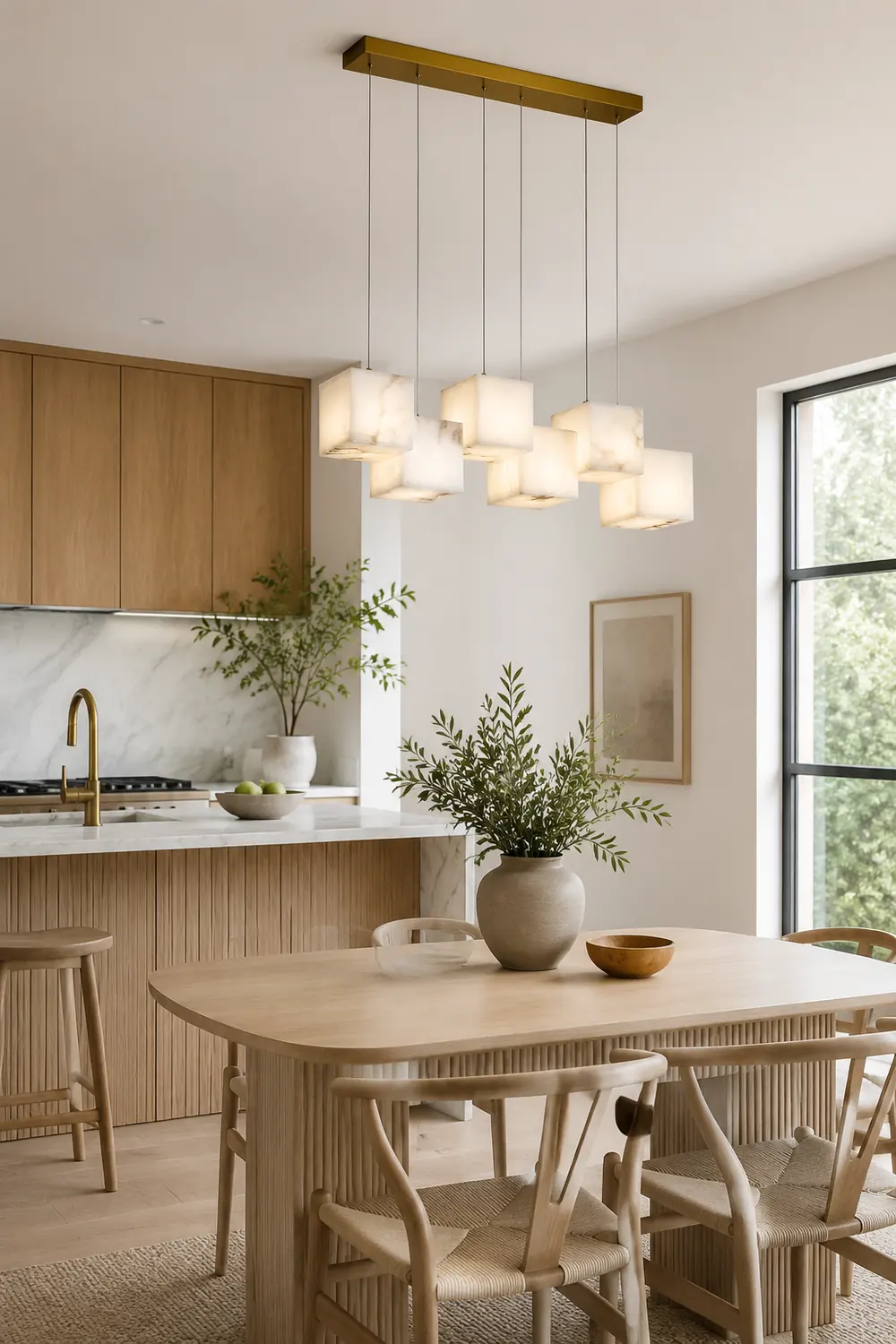 Alabaster Box Chandelier - Lumpaz