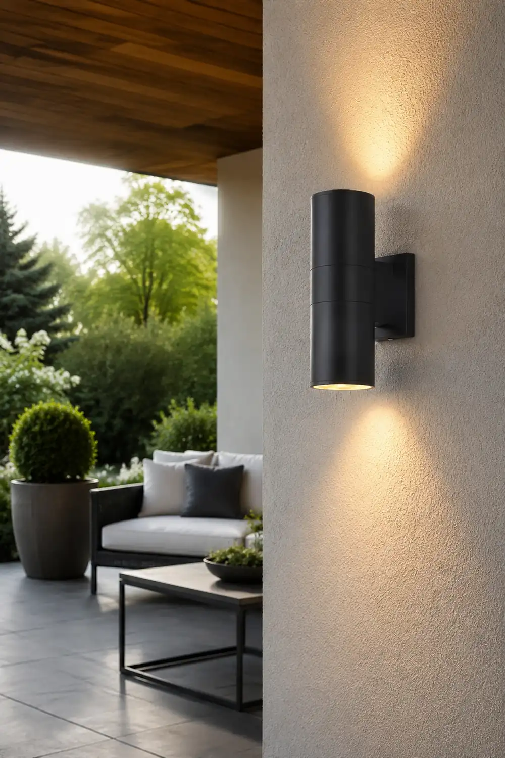 Cylindrical Outdoor Wall Light - Lumpaz
