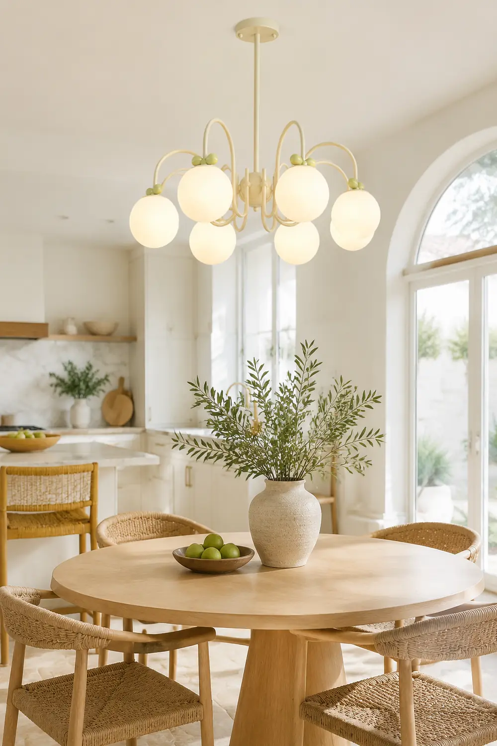 Cream Cherry Chandelier - Lumpaz