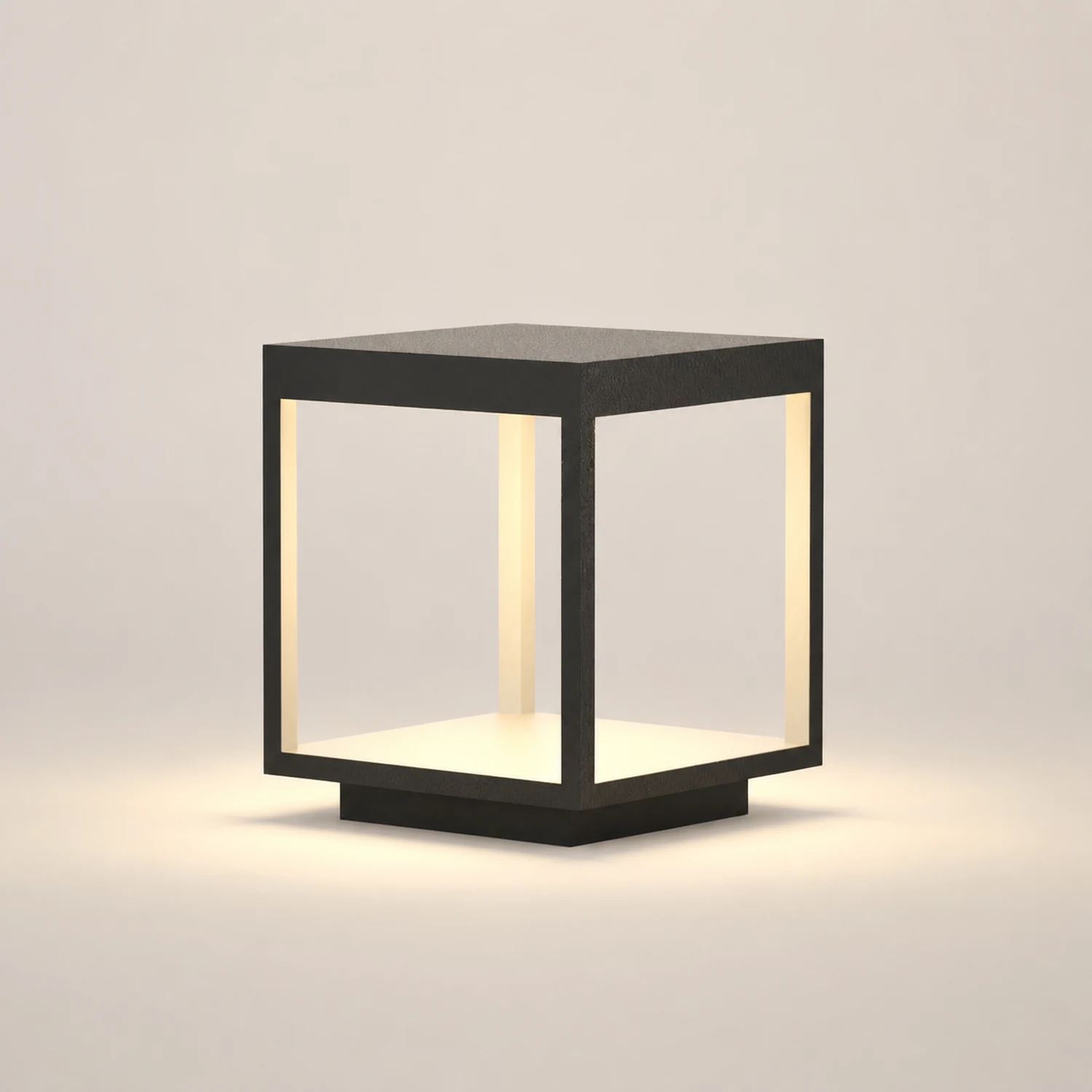 Square Frame Fence Post Garden Light - Lumpaz