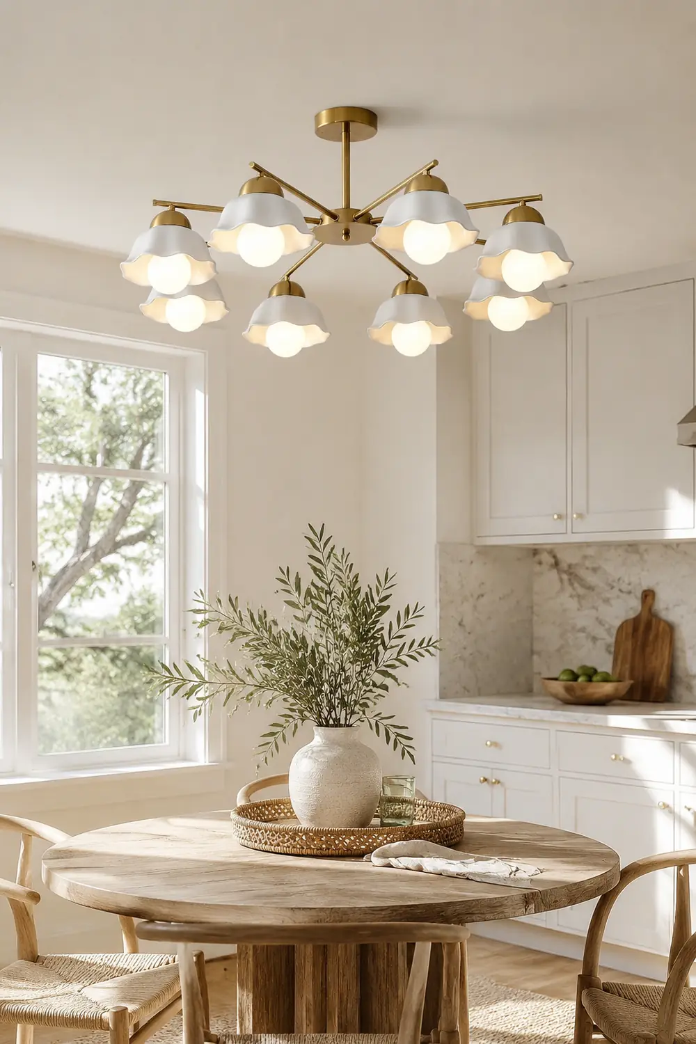 Flower Shade Chandelier - Lumpaz