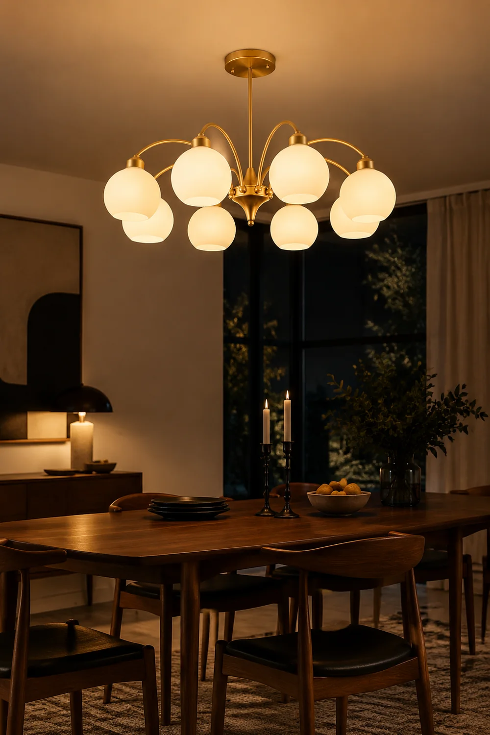 Sculptural Glass Chandelier - Lumpaz