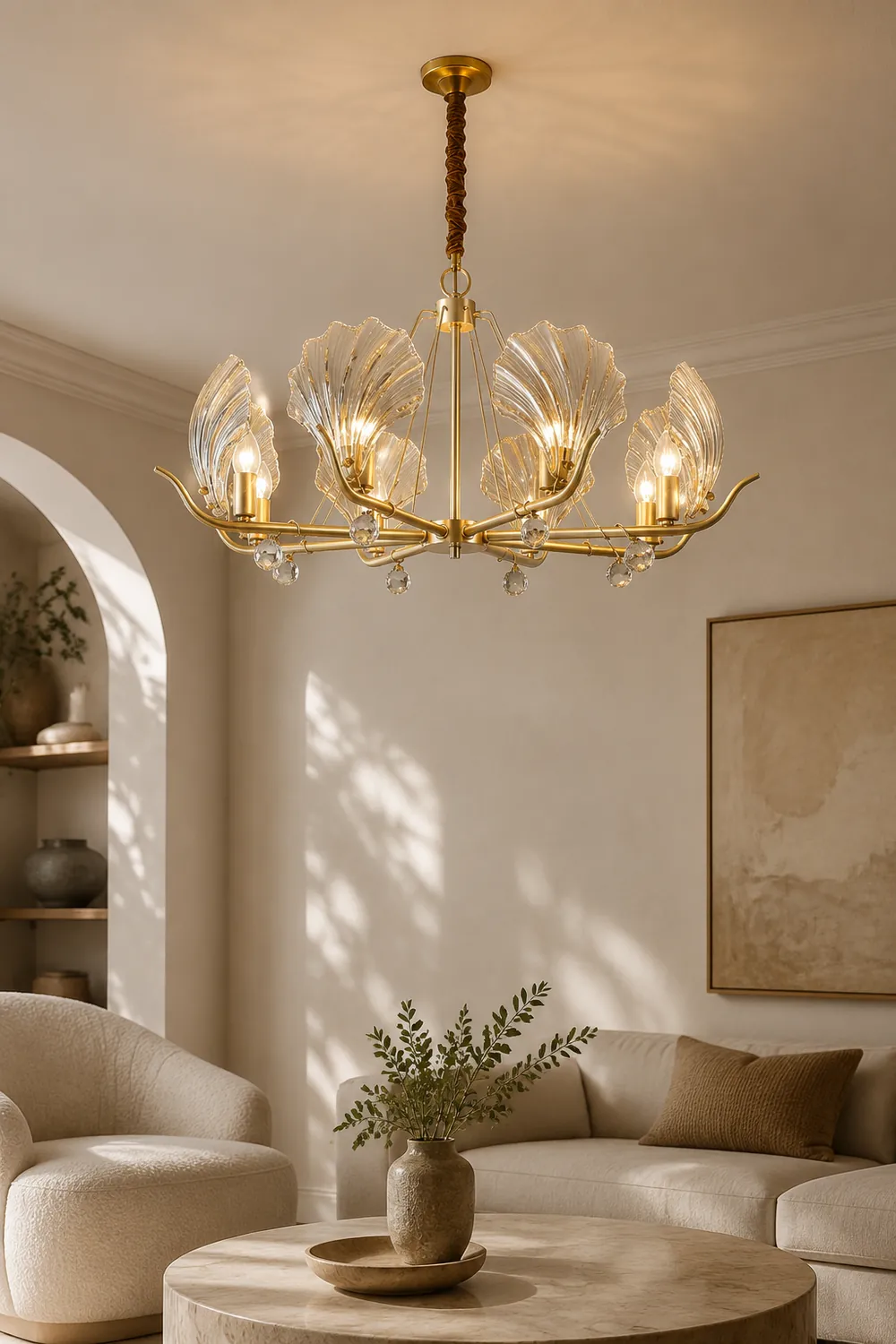 Shell Crystal Chandelier - Lumpaz