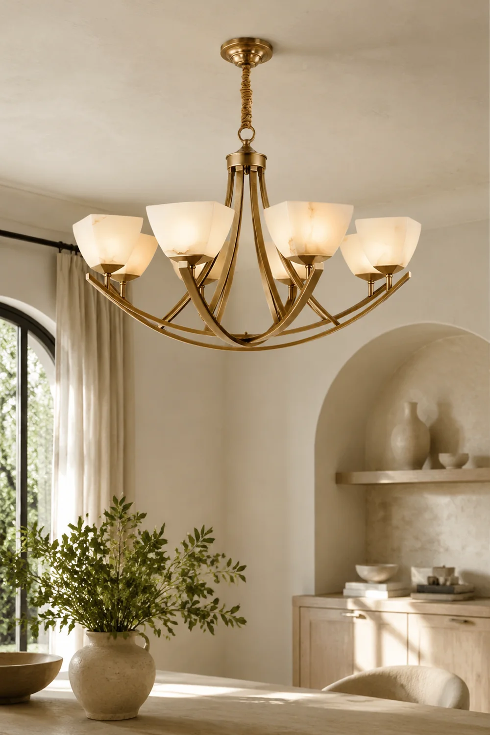 Dover Brass Chandelier - Lumpaz