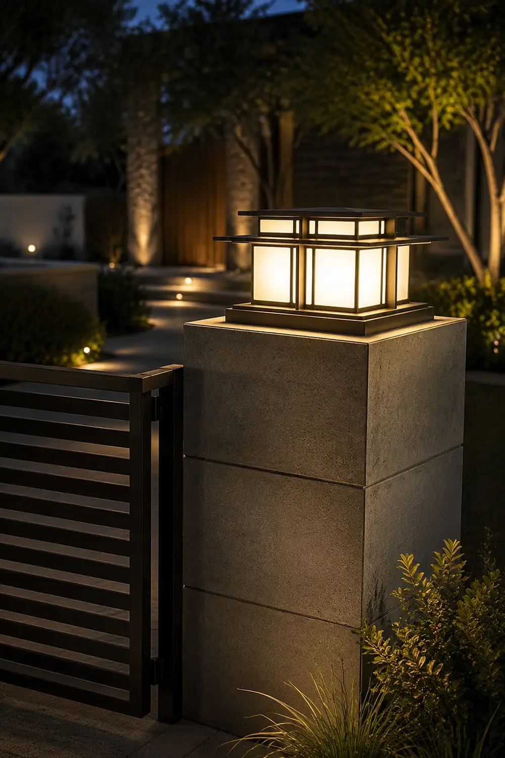 Boilyn Outdoor Pillar Light - Lumpaz