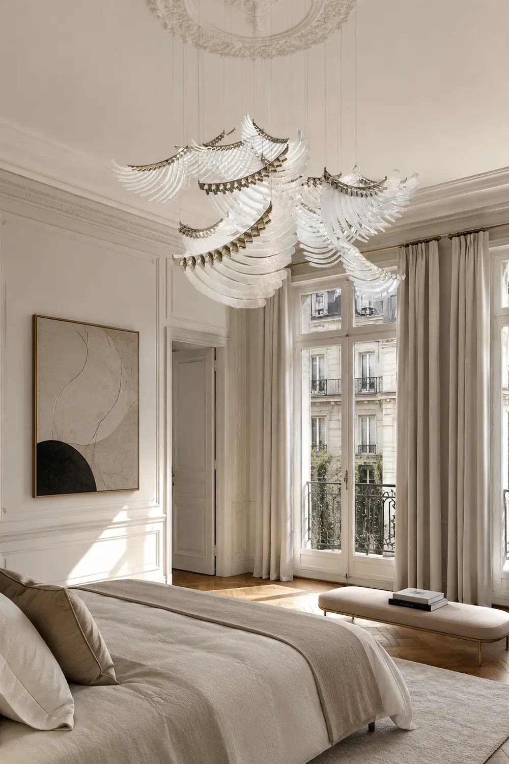 Tiered Palmette Chandelier - Lumpaz