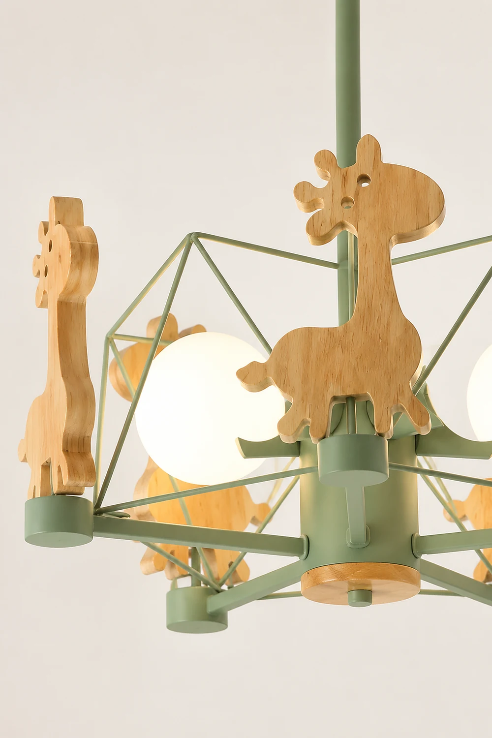 Lovely Deer Wooden Chandelier - Lumpaz