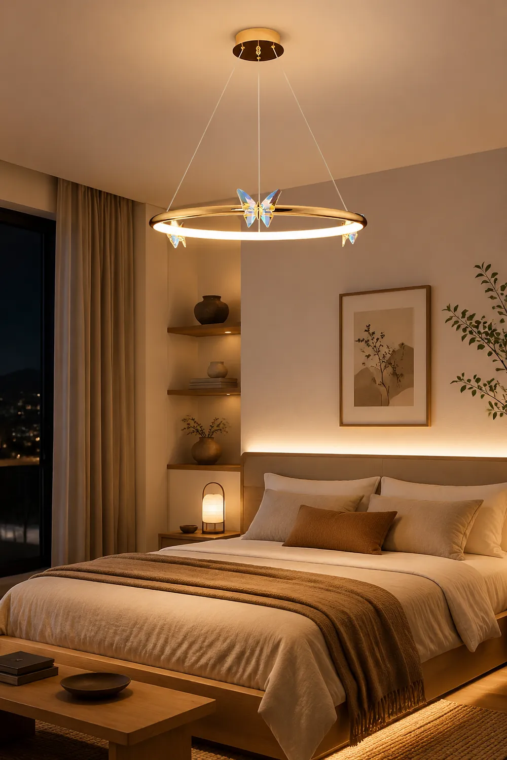 Blue Butterfly Chandelier - Lumpaz