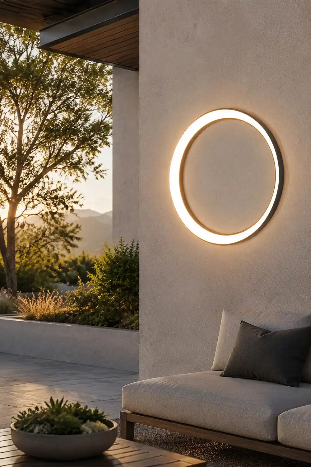 Moon Outdoor Wall Lamp - Lumpaz