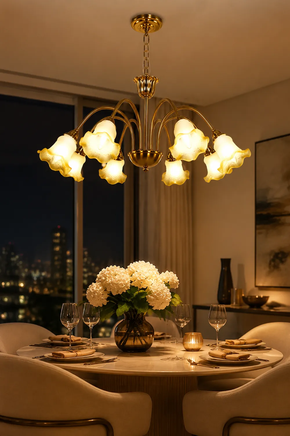 Morning Glory Chandelier - Lumpaz