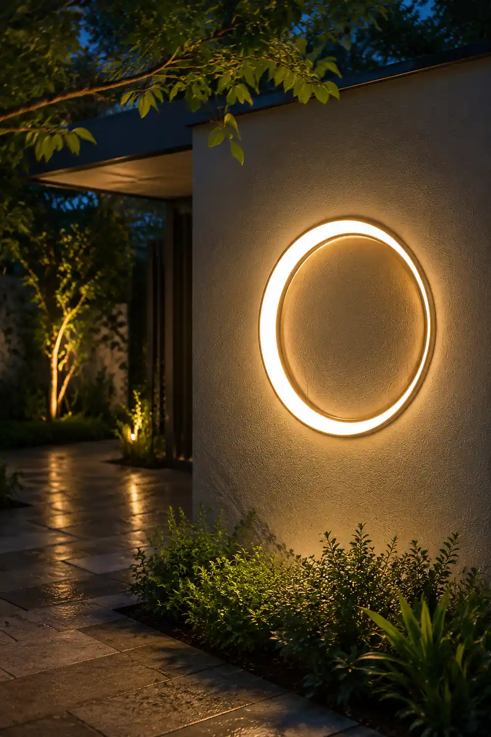 Moon Outdoor Wall Lamp - Lumpaz
