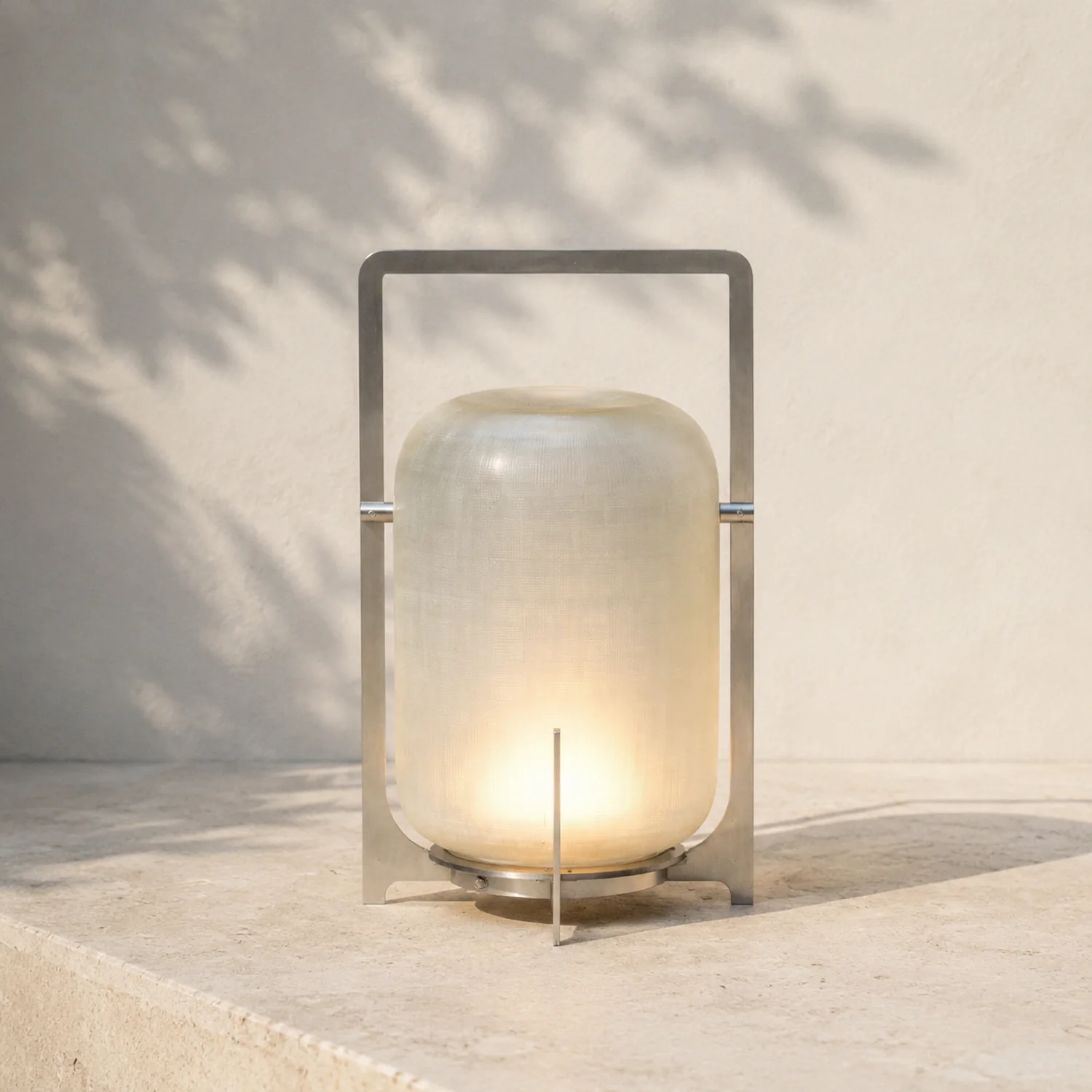 Silver Twilight Lantern Table Light - Lumpaz