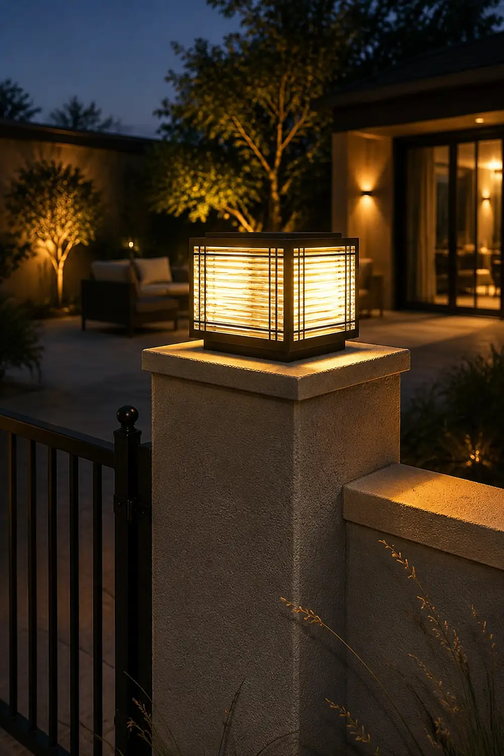 Deck Solar Outdoor Post Light - Lumpaz