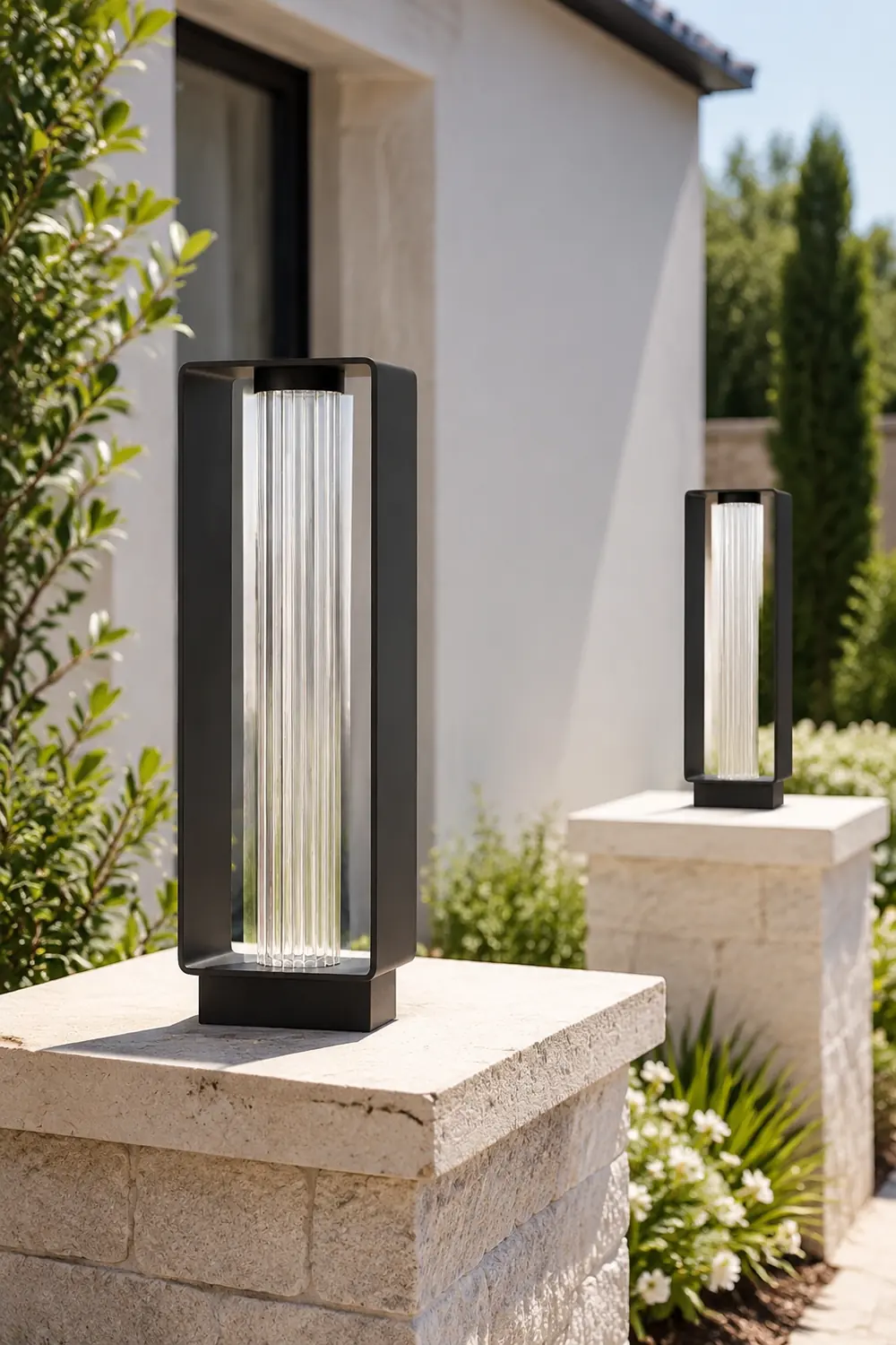 Frame Outdoor Post Lamp - Lumpaz