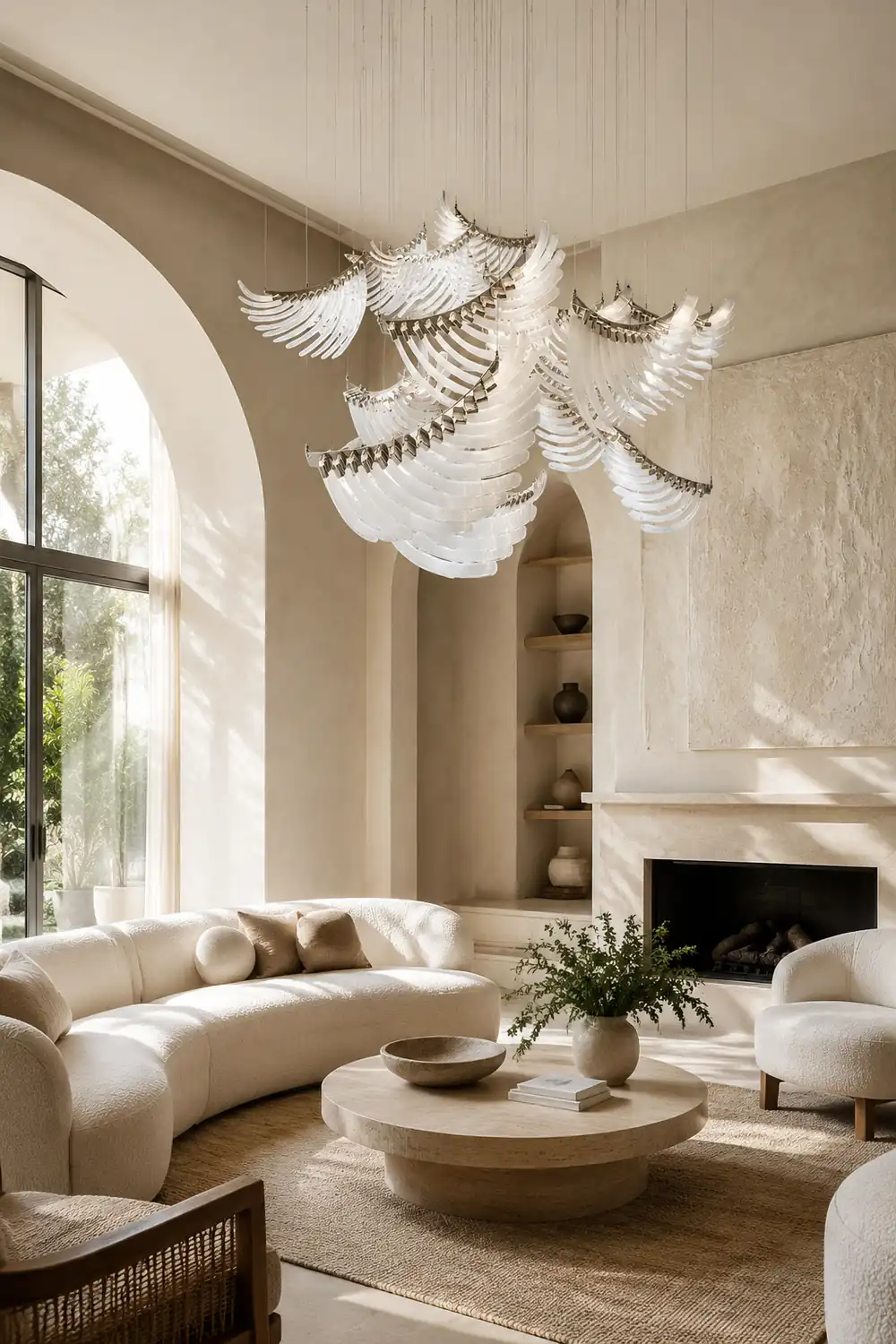 Tiered Palmette Chandelier - Lumpaz