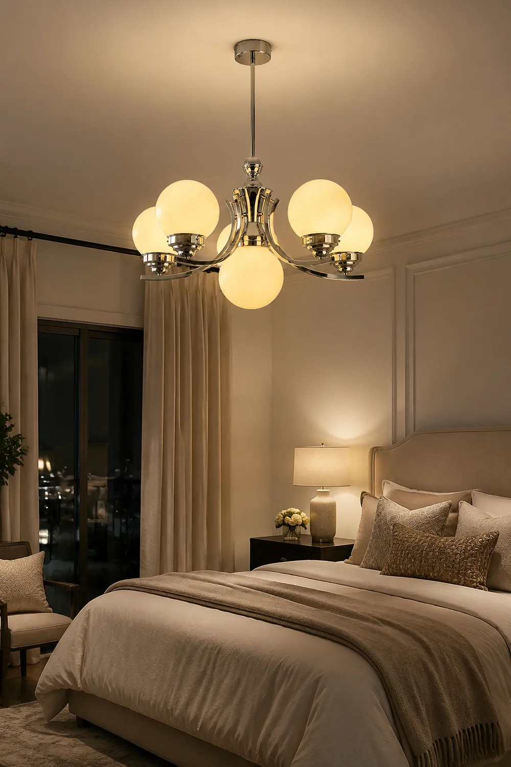 Dewdrop Globe Chandelier - Lumpaz