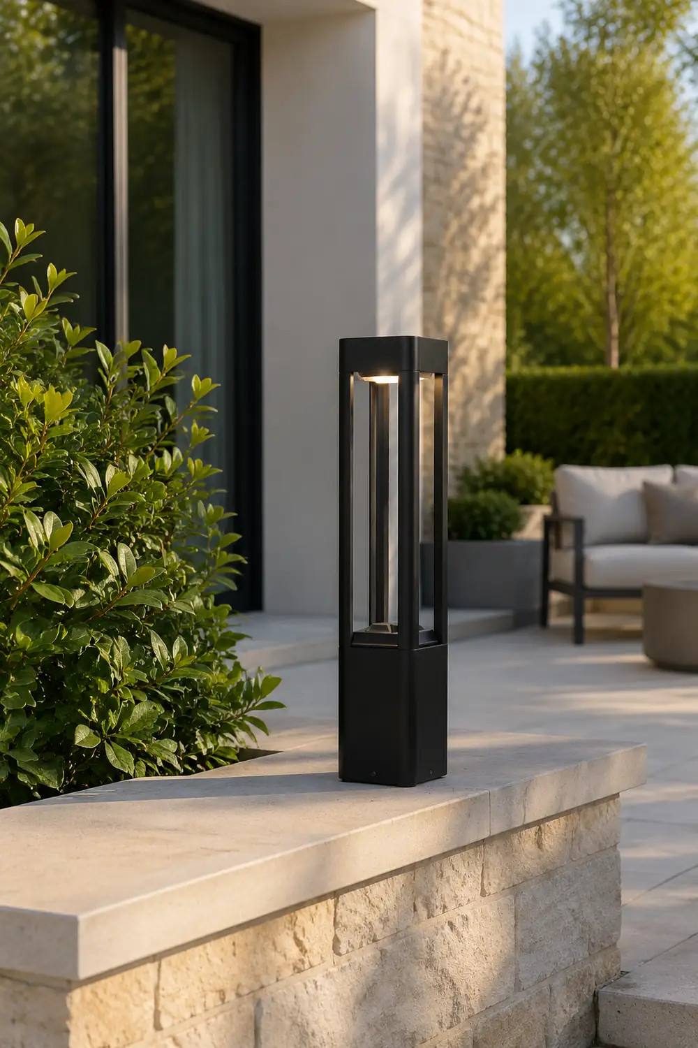 Rectangular Column Garden Light - Lumpaz