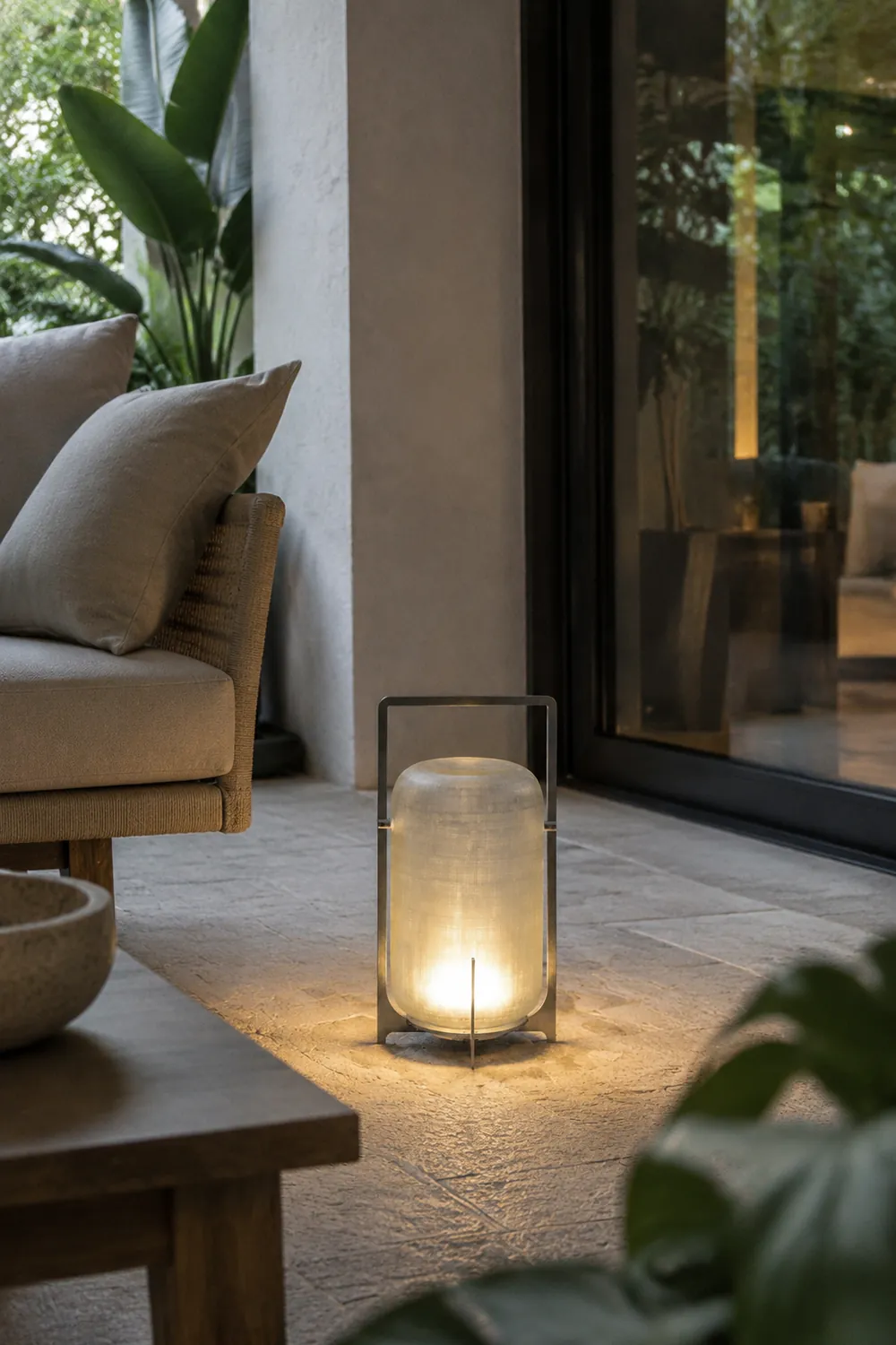 Silver Twilight Lantern Table Light - Lumpaz