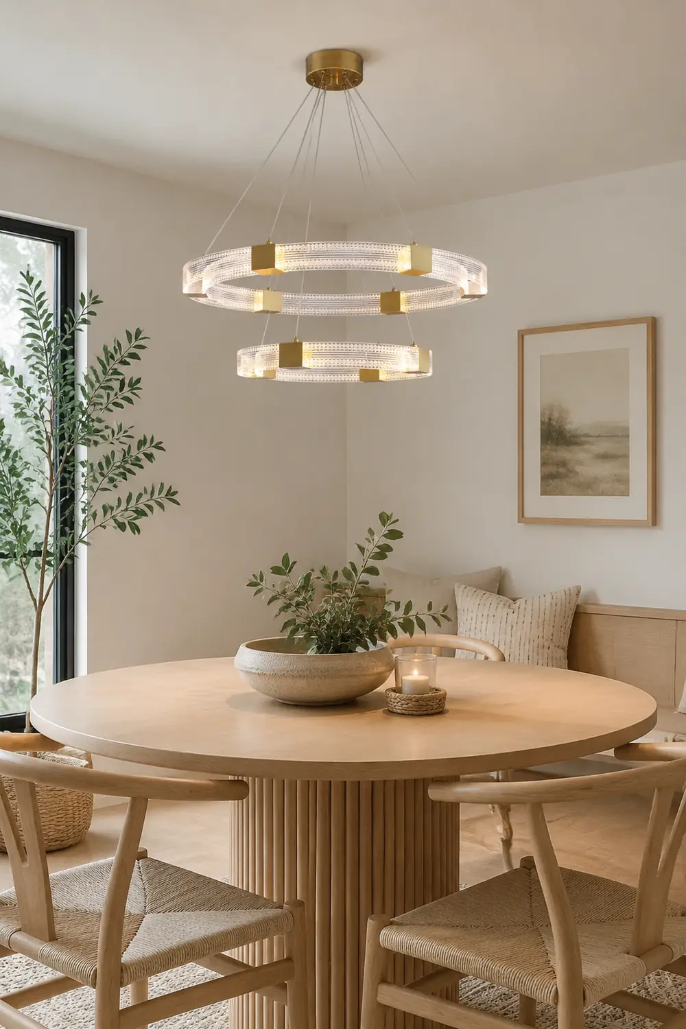 Parallel Ring LED Chandelier - Lumpaz