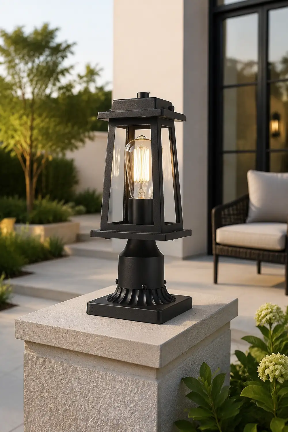 Outdoor Lantern Post Lights - Lumpaz