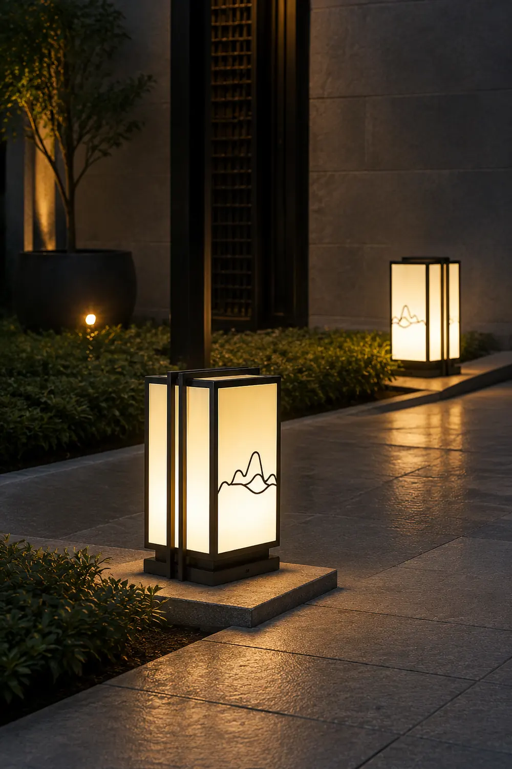 Mountain Outdoor Post Light - Lumpaz