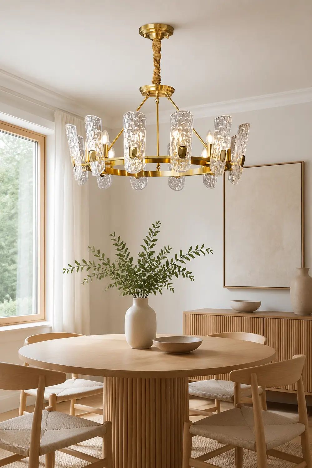 Brass Central Chandelier - Lumpaz