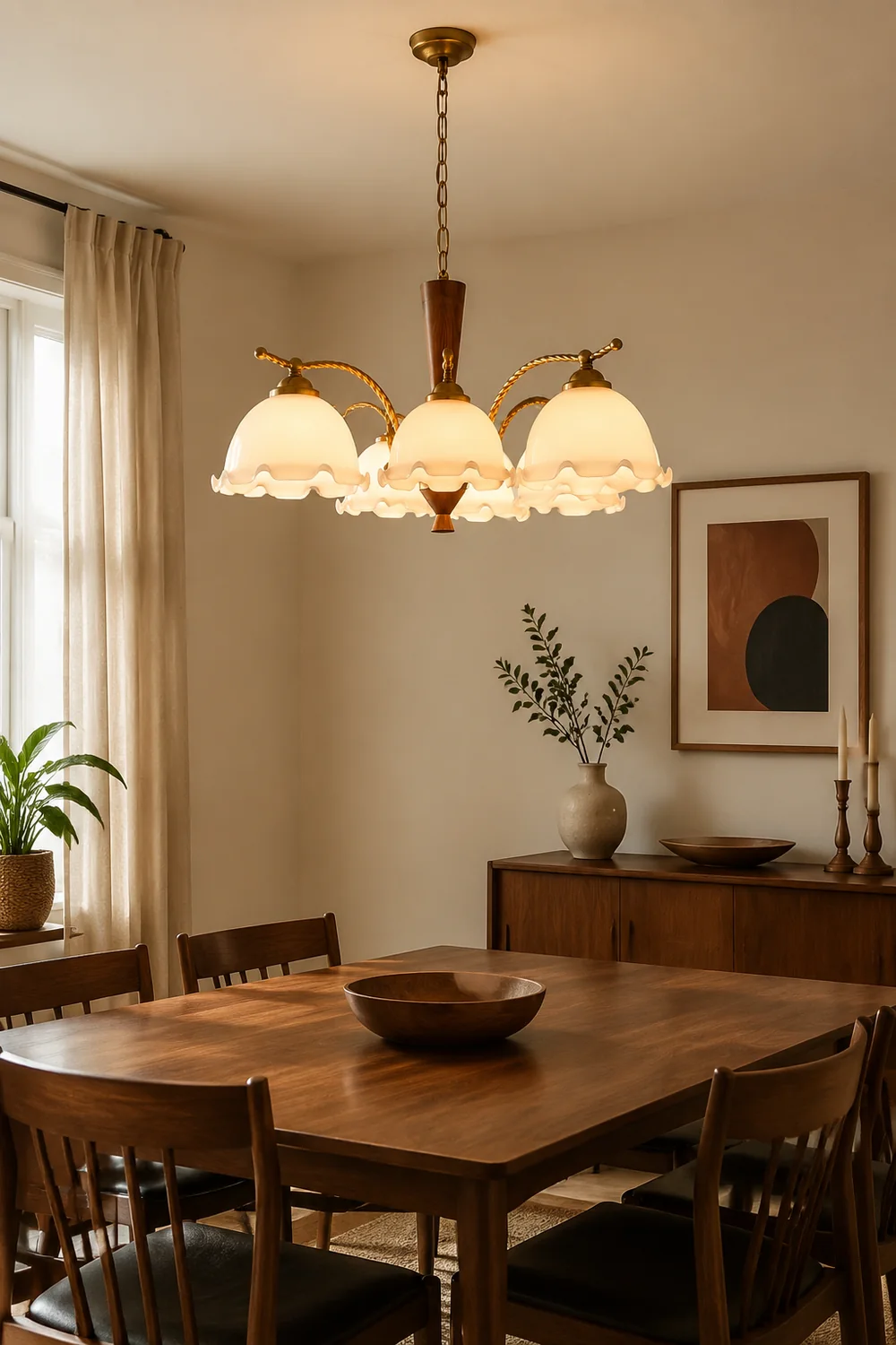 Milky Flower Chandelier - Lumpaz