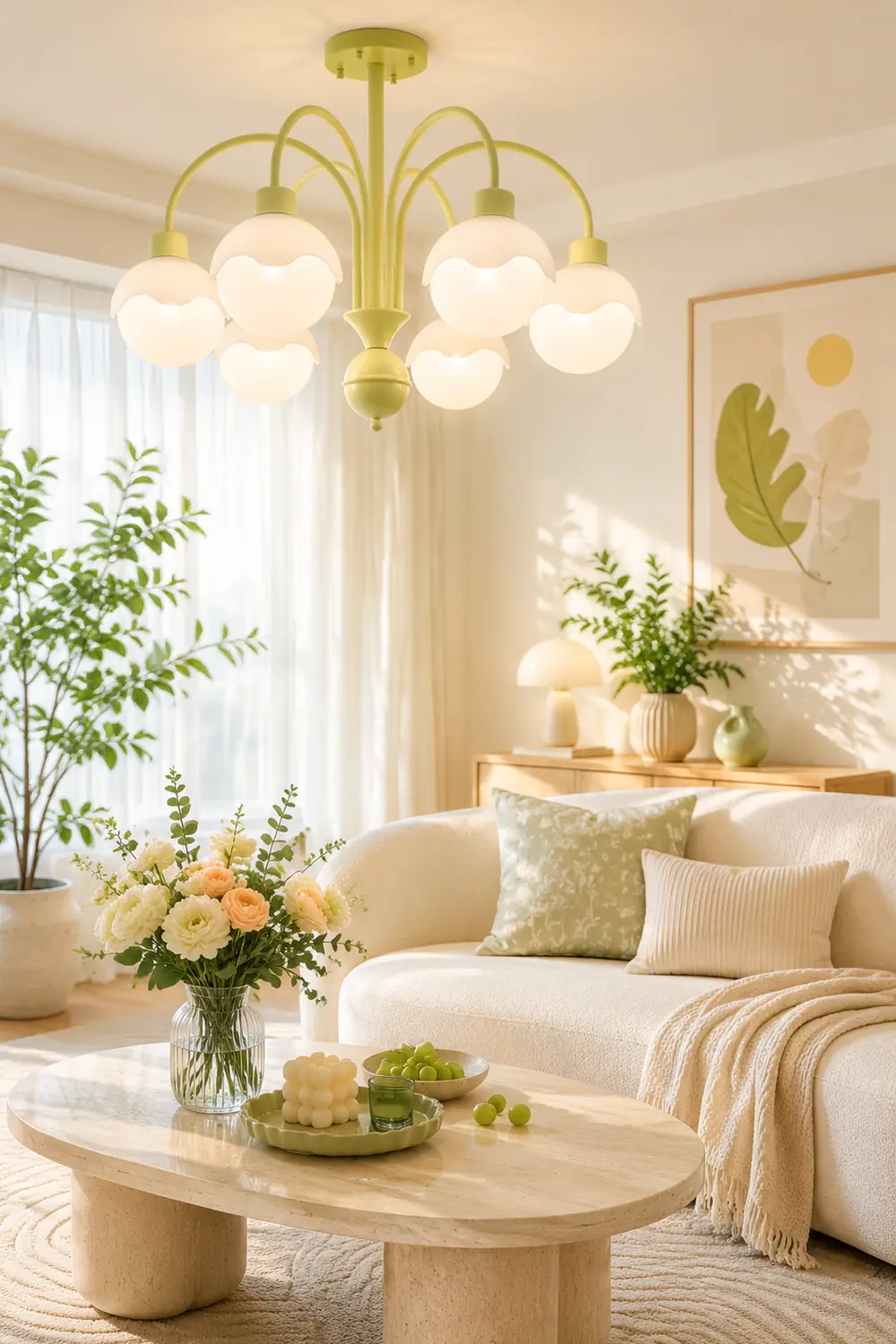 Creamy Lychee Matcha Chandelier - Lumpaz