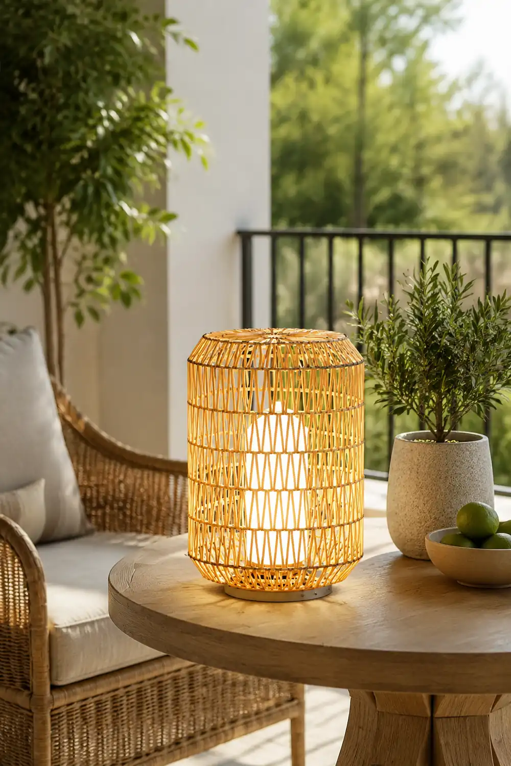 Woven Rattan Outdoor Lamp - Lumpaz