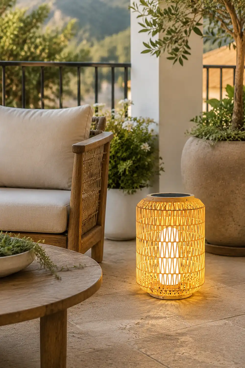 Woven Rattan Outdoor Lamp - Lumpaz