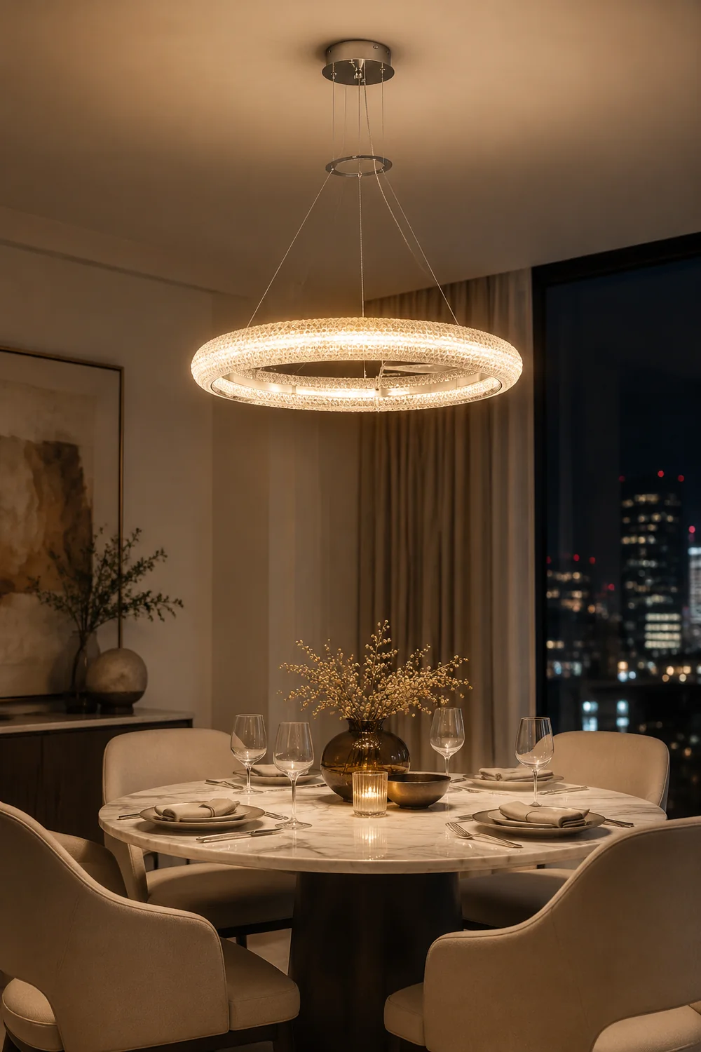 Asscher Ring Chandelier - Lumpaz