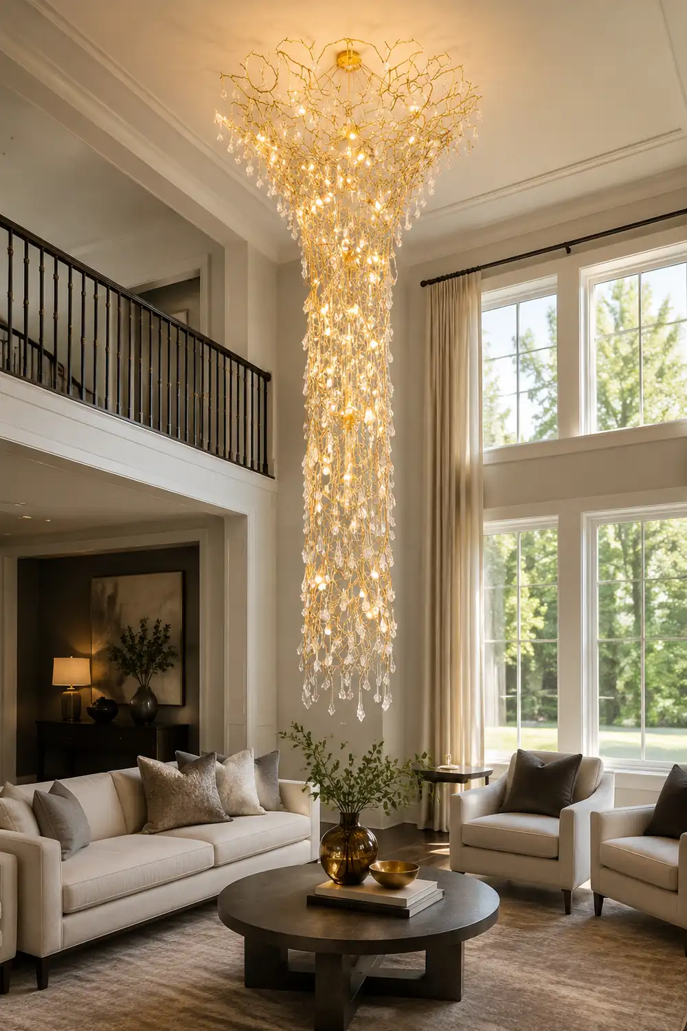 Tree Branch Staircase Chandelier - Lumpaz