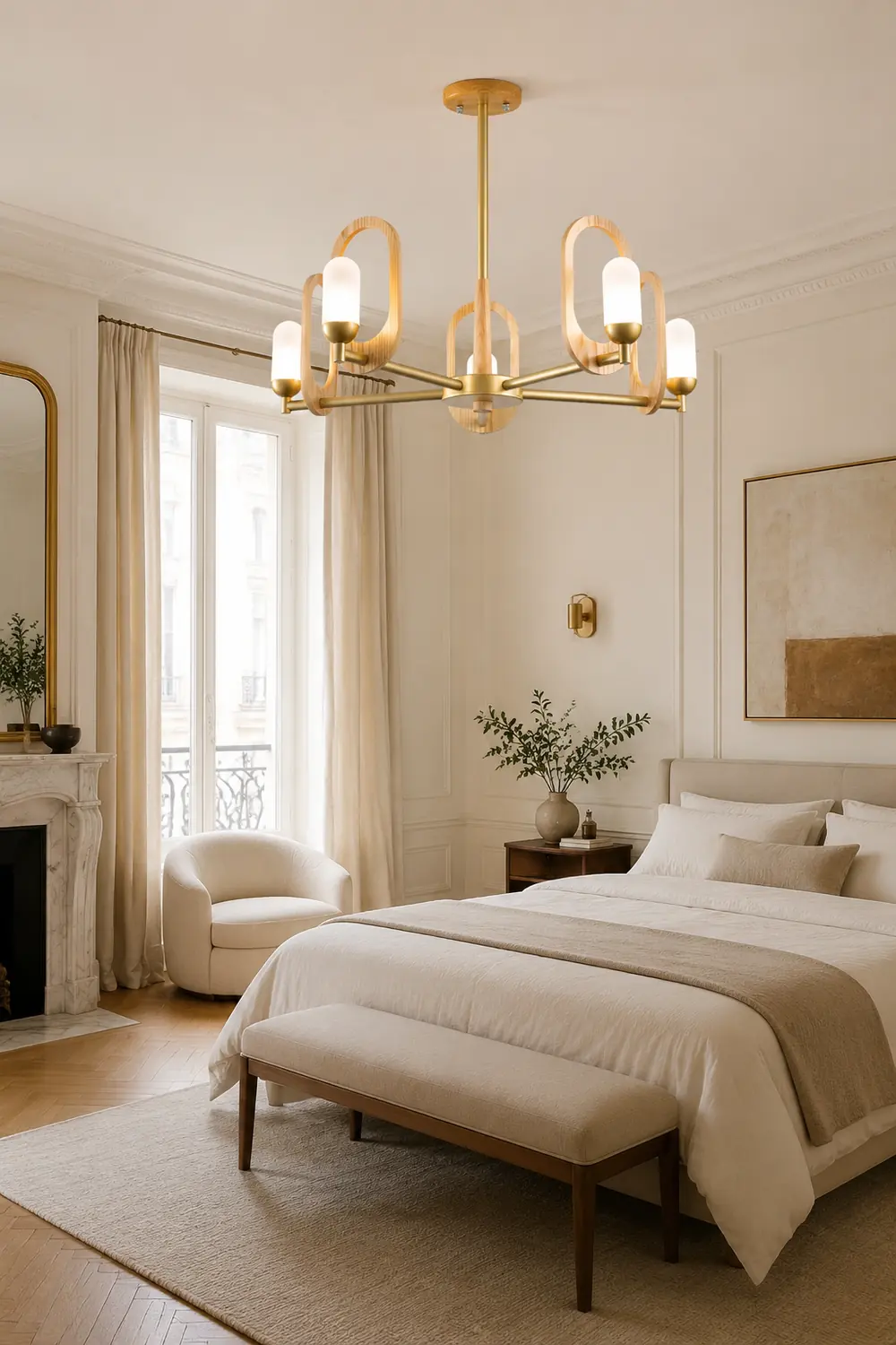 Wood Art Halo Chandelier - Lumpaz