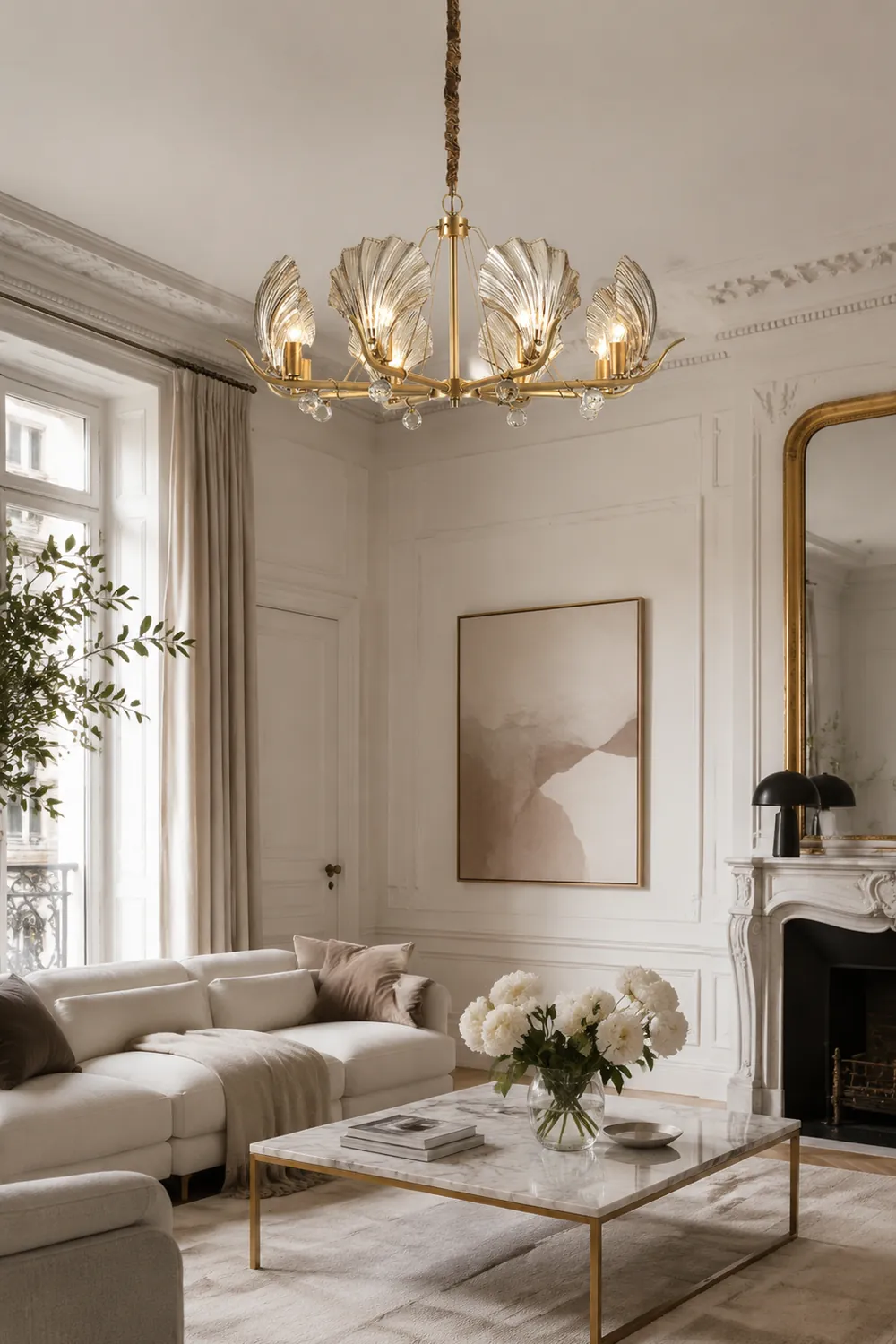 Shell Crystal Chandelier - Lumpaz