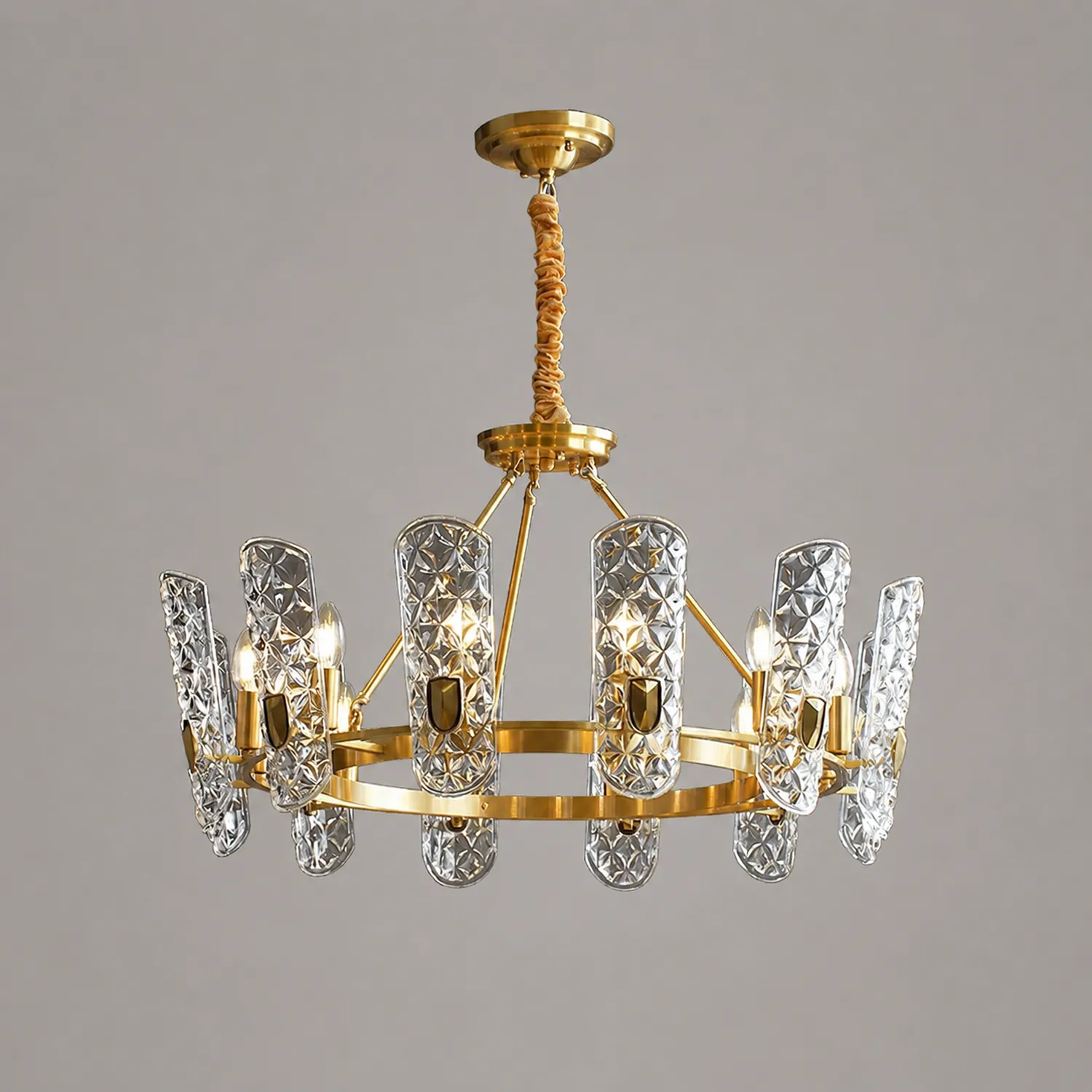 Brass Central Chandelier - Lumpaz