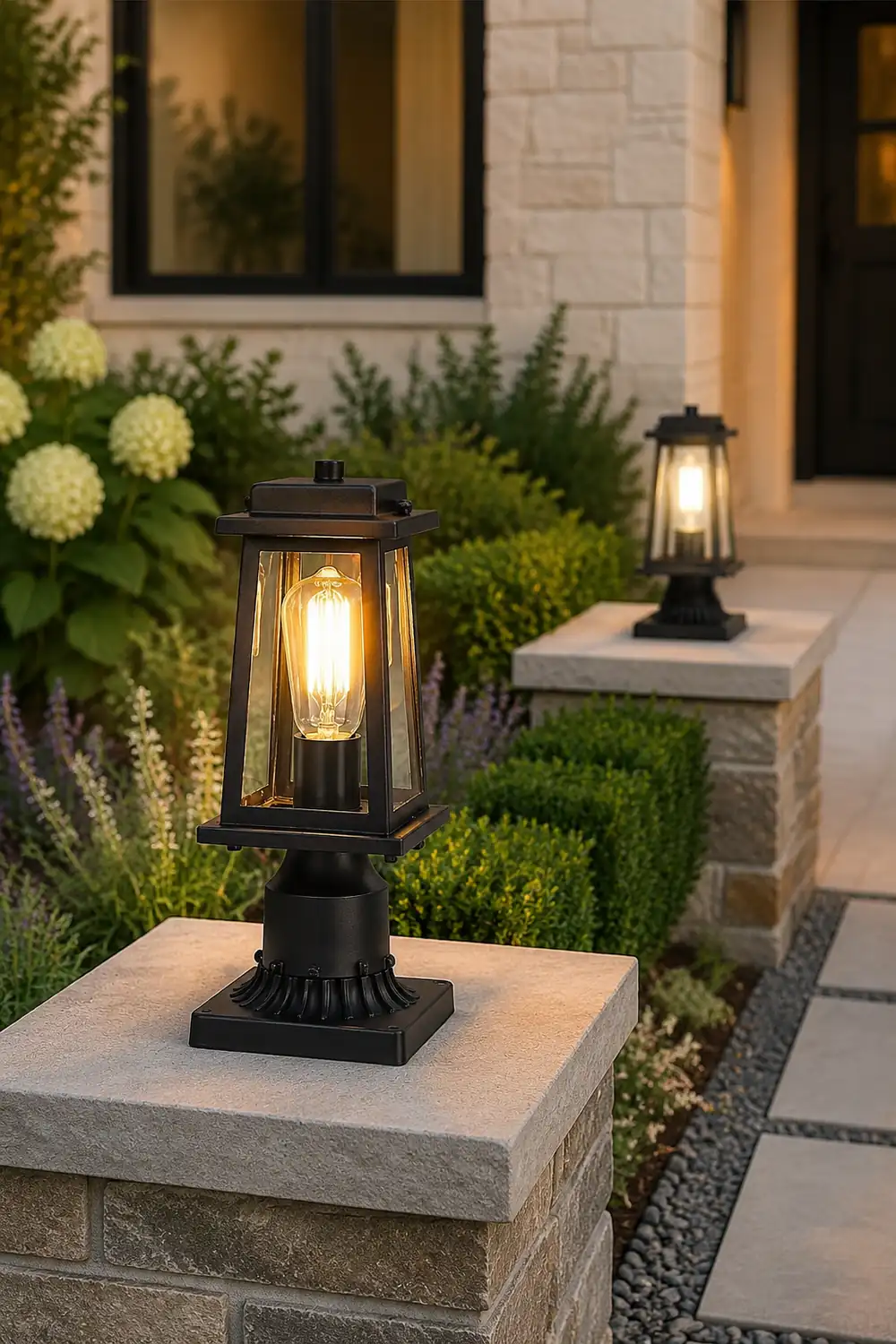 Outdoor Lantern Post Lights - Lumpaz