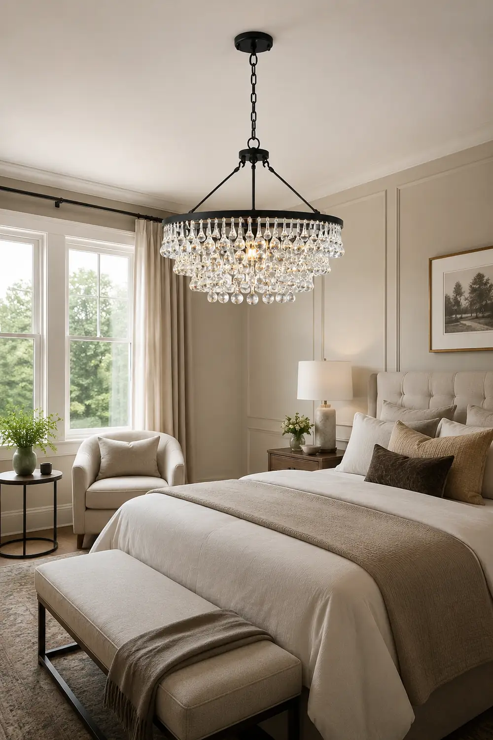 Unique Tiered Crystal Chandelier - Lumpaz