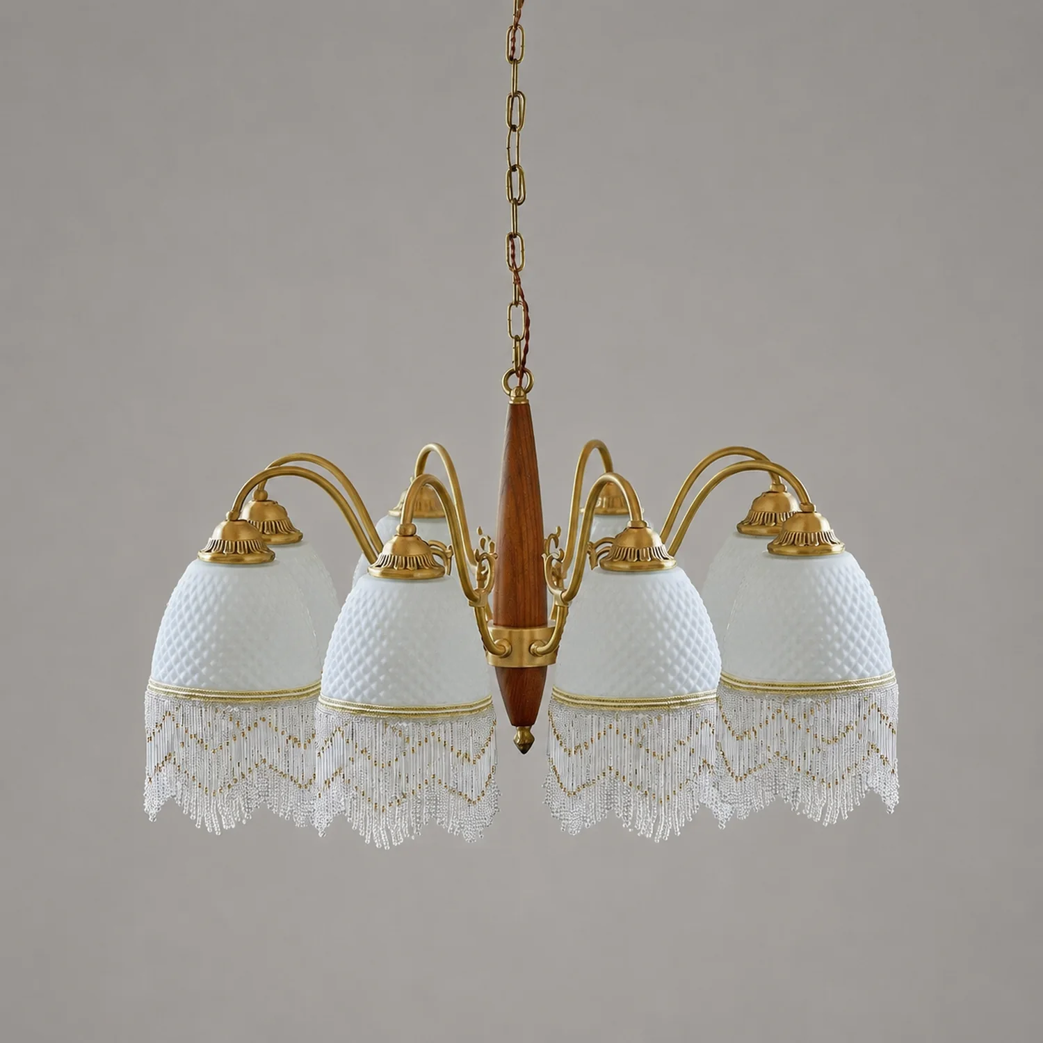 Mesh Tassel Glass Chandelier - Lumpaz