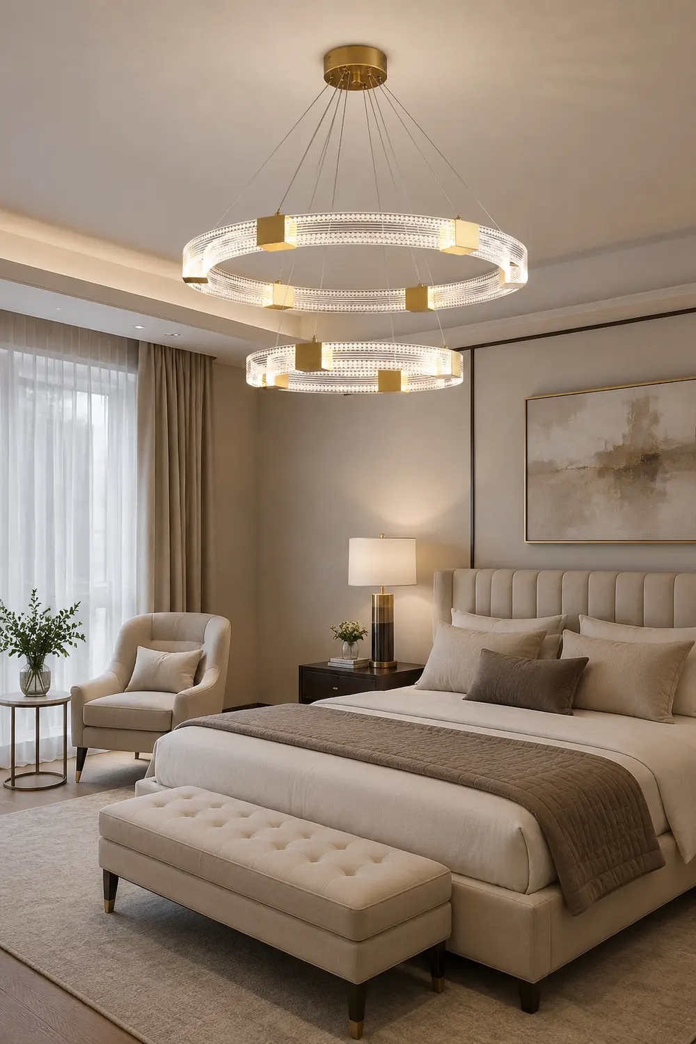 Parallel Ring LED Chandelier - Lumpaz