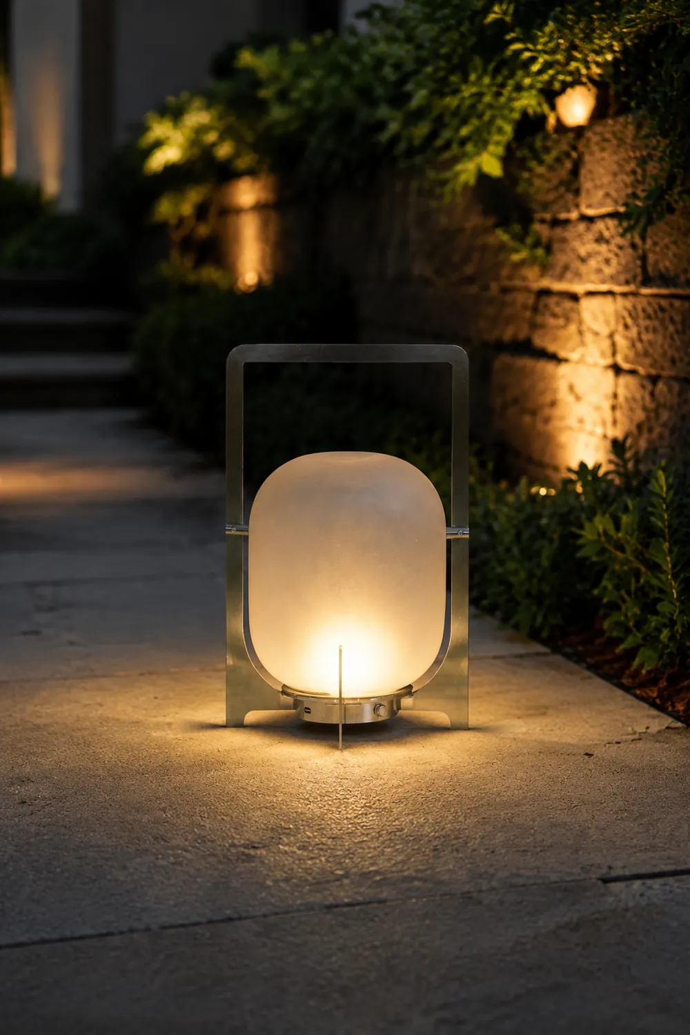 Silver Twilight Lantern Table Light - Lumpaz