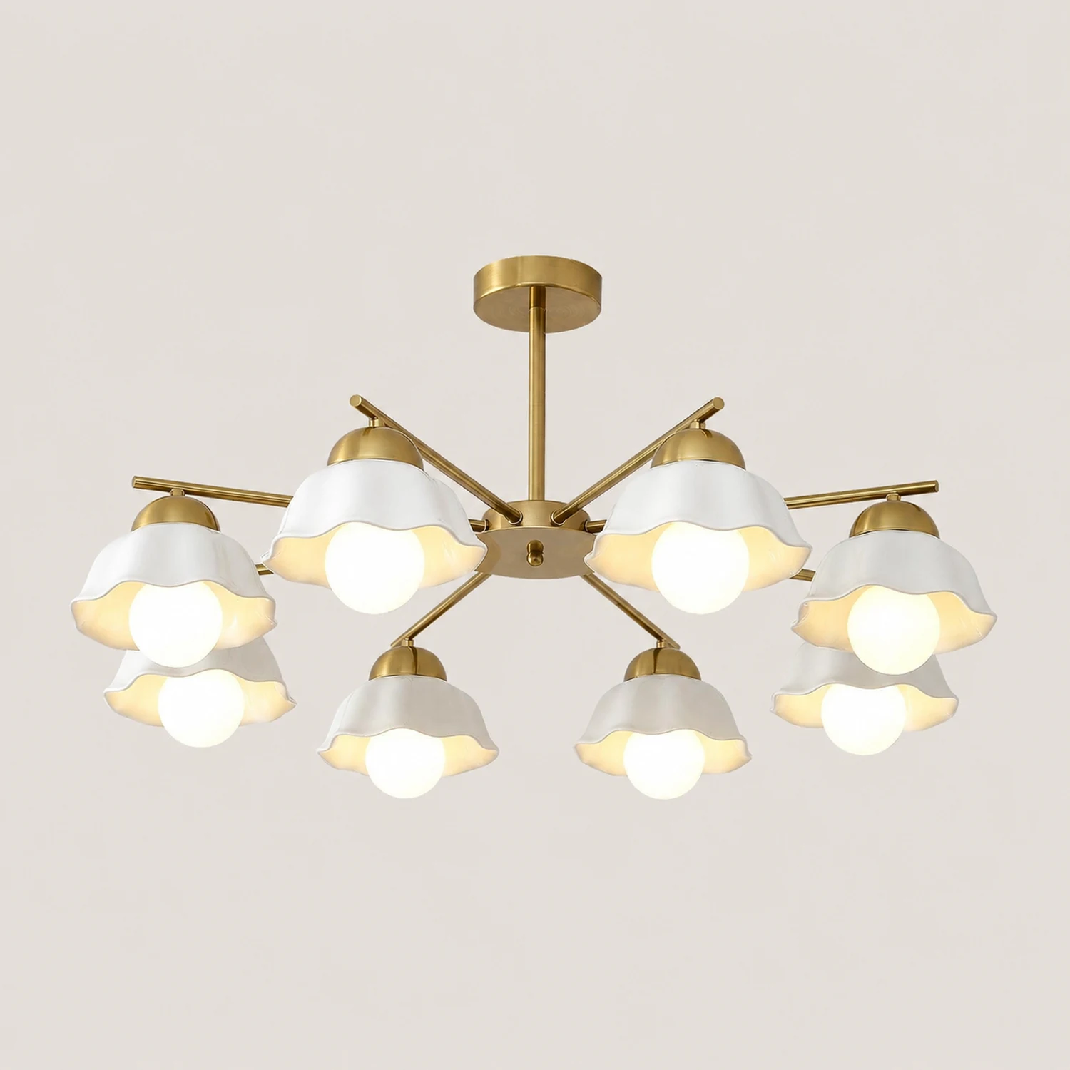 Flower Shade Chandelier - Lumpaz