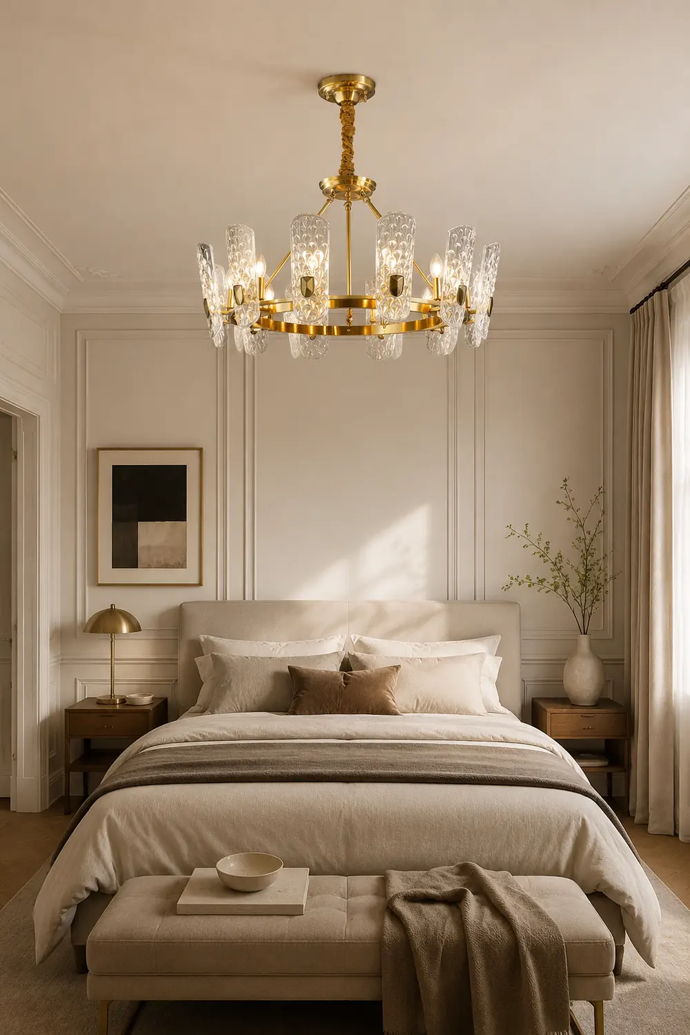 Brass Central Chandelier - Lumpaz