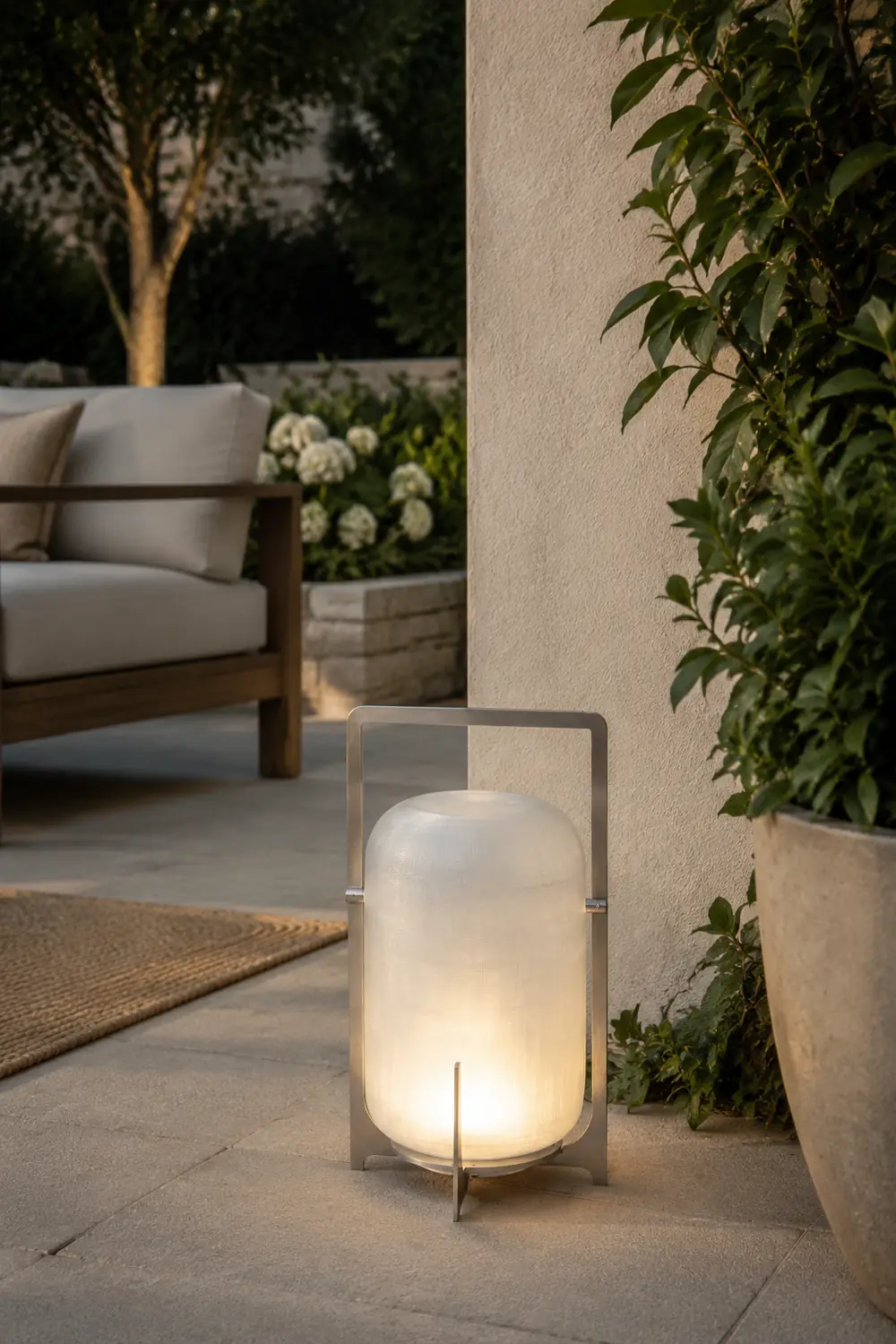 Silver Twilight Lantern Table Light - Lumpaz
