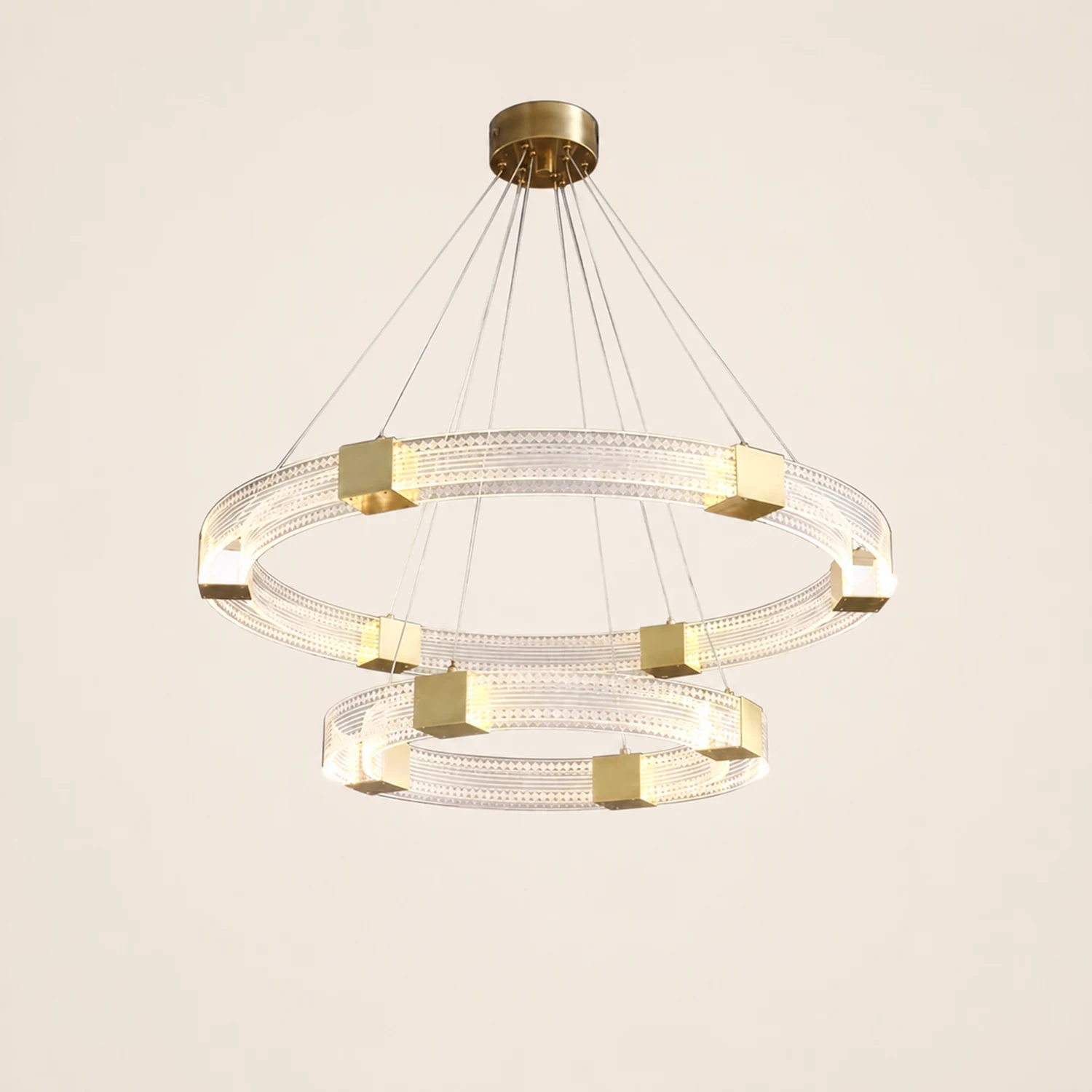 Parallel Ring LED Chandelier - Lumpaz
