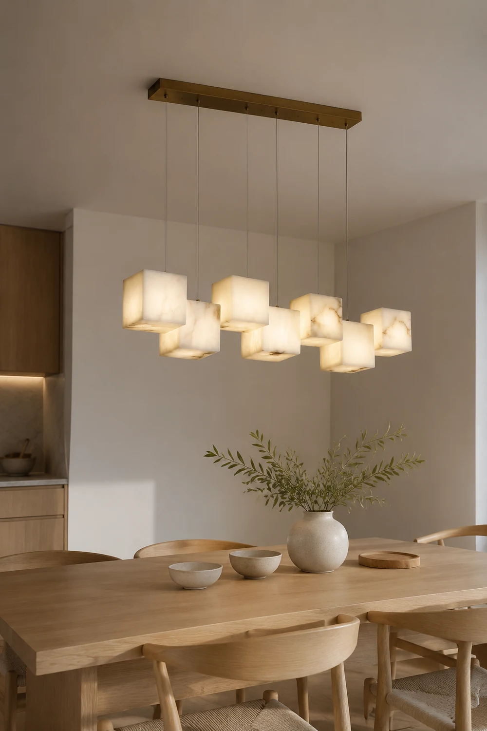 Alabaster Box Chandelier - Lumpaz