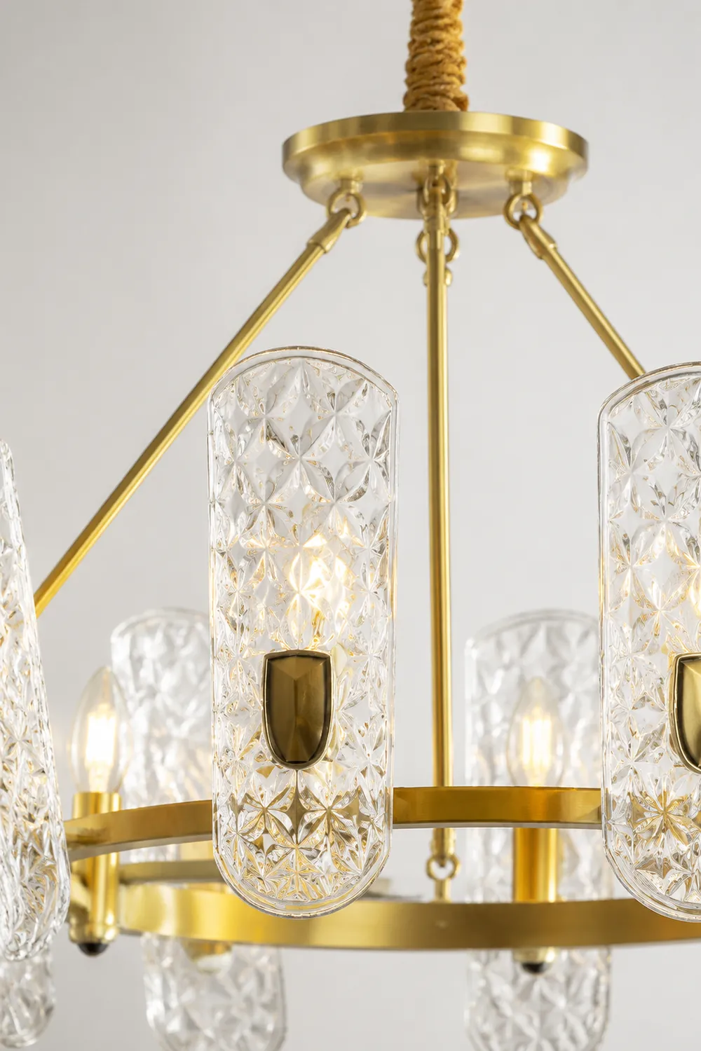 Brass Central Chandelier - Lumpaz