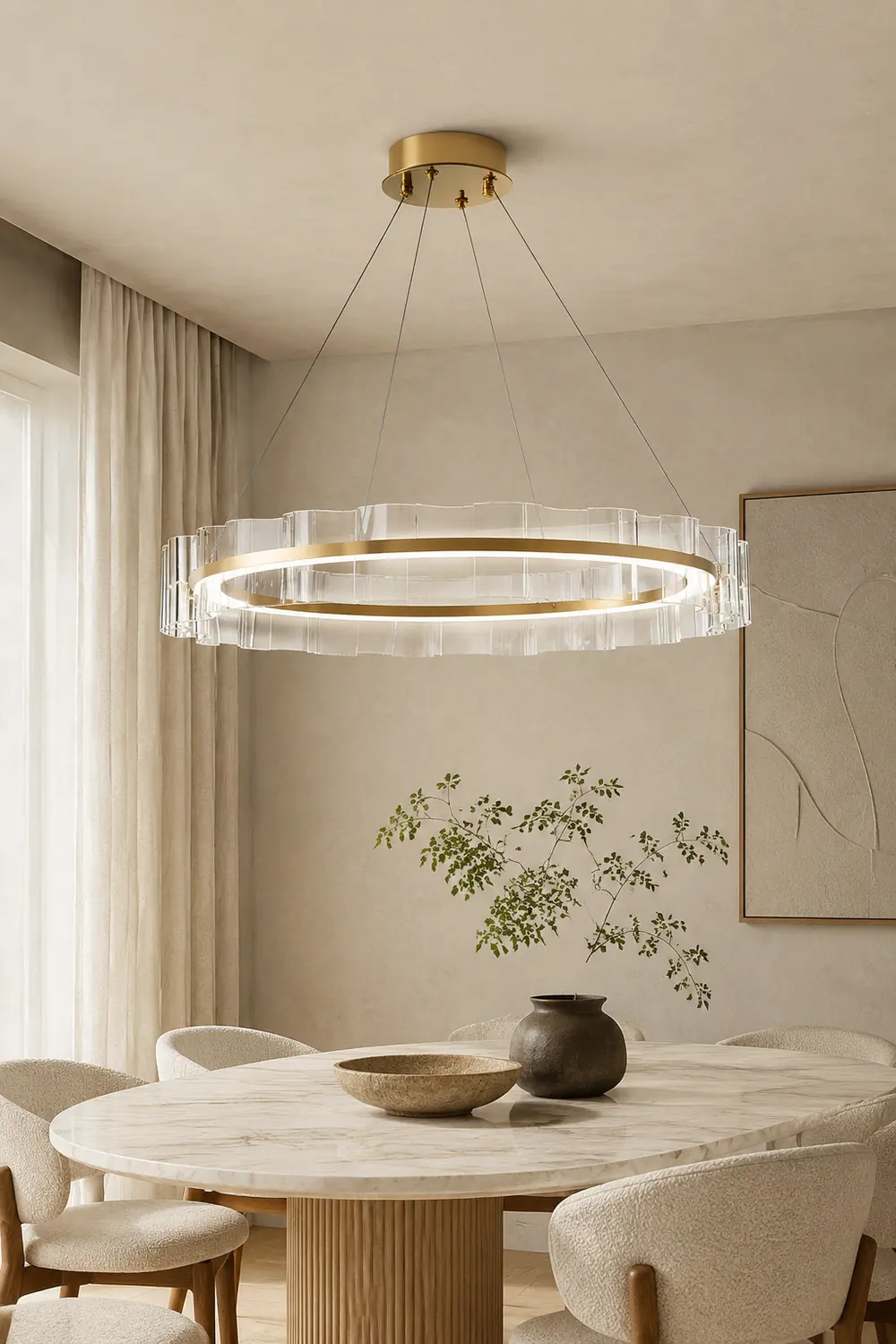 Water Wave Glass Chandelier - Lumpaz