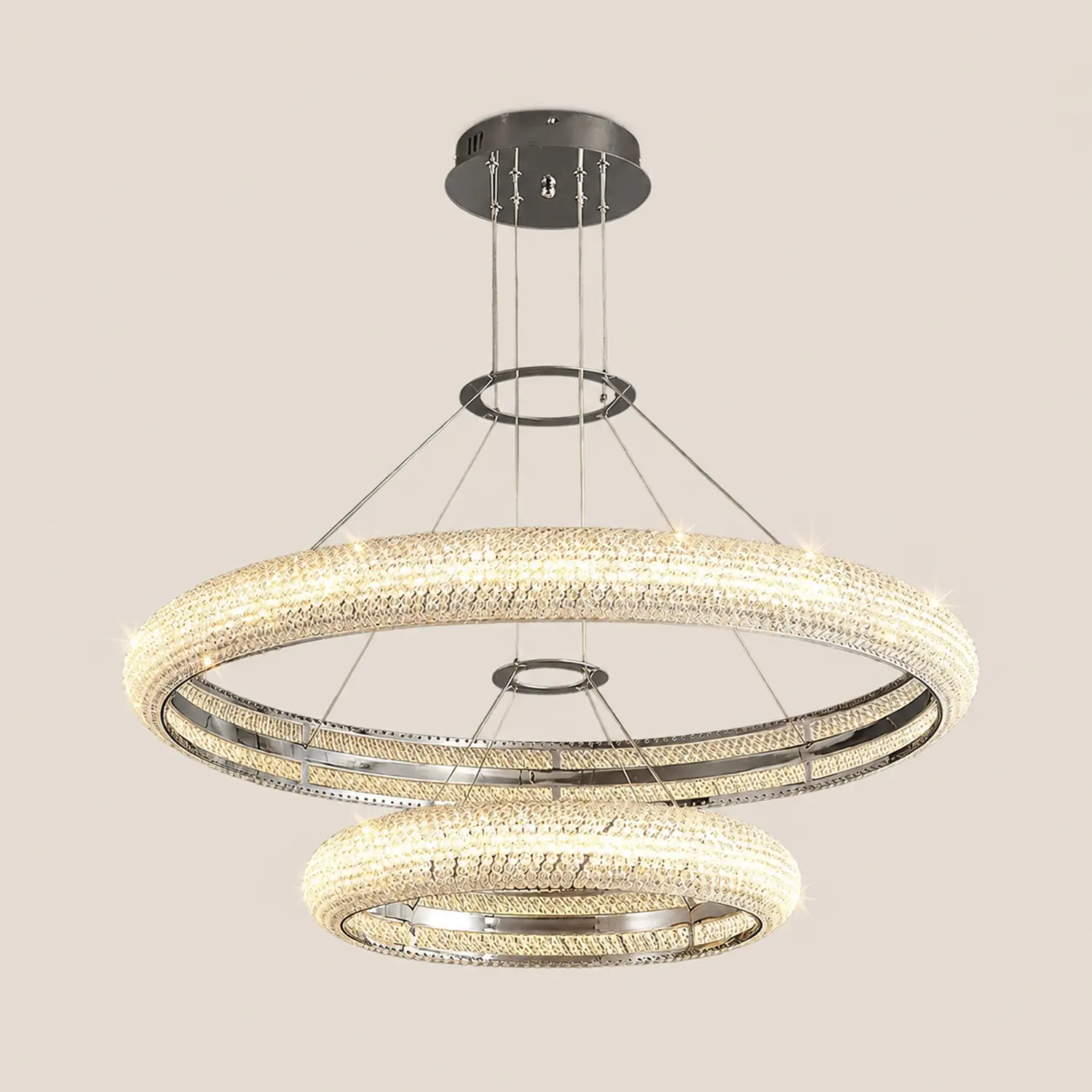 Asscher Ring Chandelier - Lumpaz